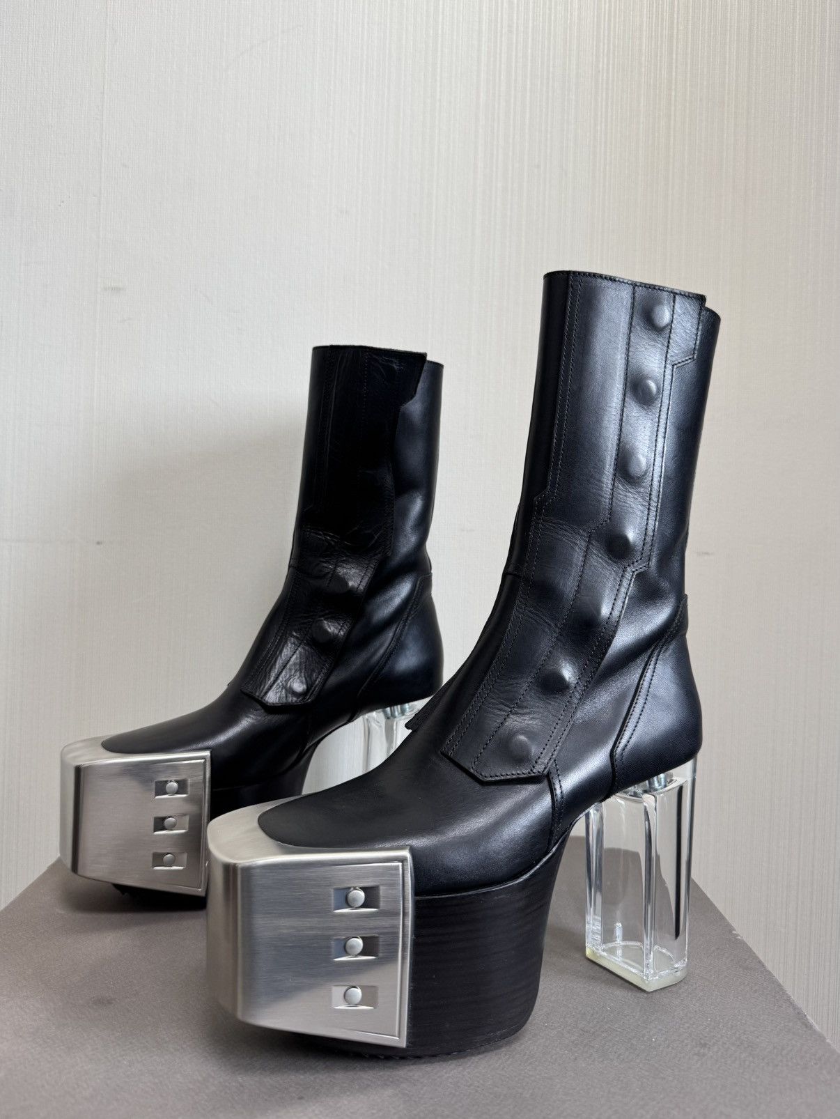 Rick Owens Rick owens Moto Kiss boots Size US 8 / IT 38 - 1 Thumbnail