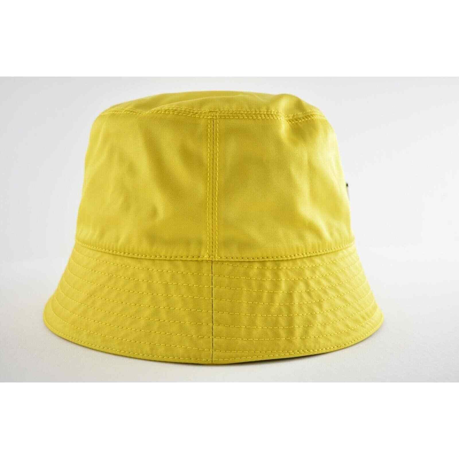 Prada Prada Re-Nylon Triangle Logo Nylon Sun Bucket Hat L Large Size ONE SIZE - 6 Thumbnail