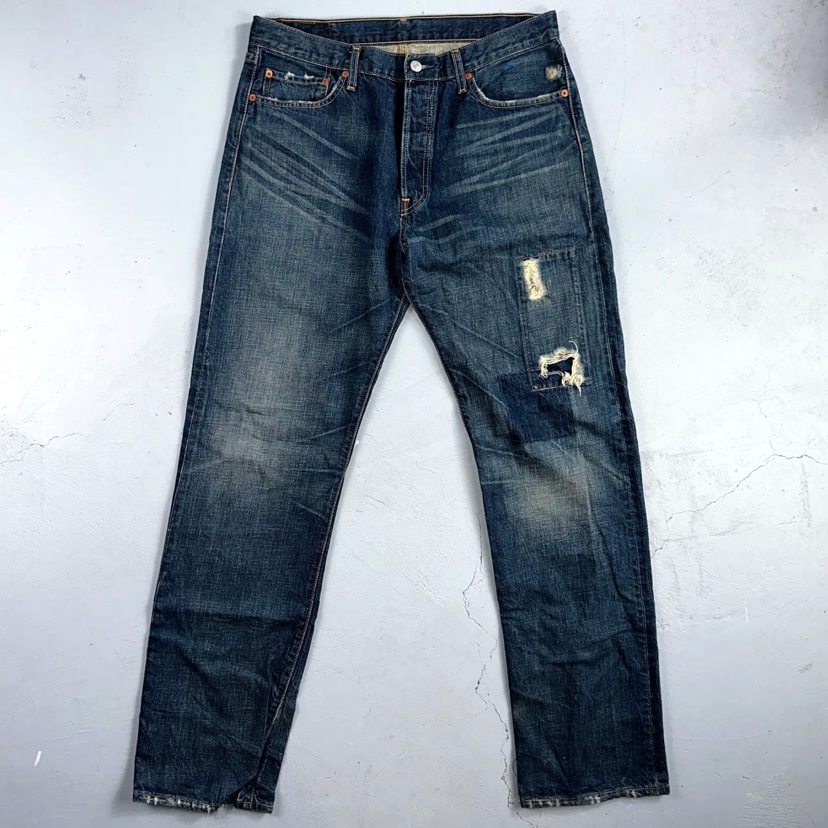 Levi's Levi's 501 Jeans Vintage 90s Straight Leg Levis 501 Denim Jeans 34x34 Men 34 Blue Regular Mid Rise 90s Theme Size US 34 / EU 50 - 2 Thumbnail