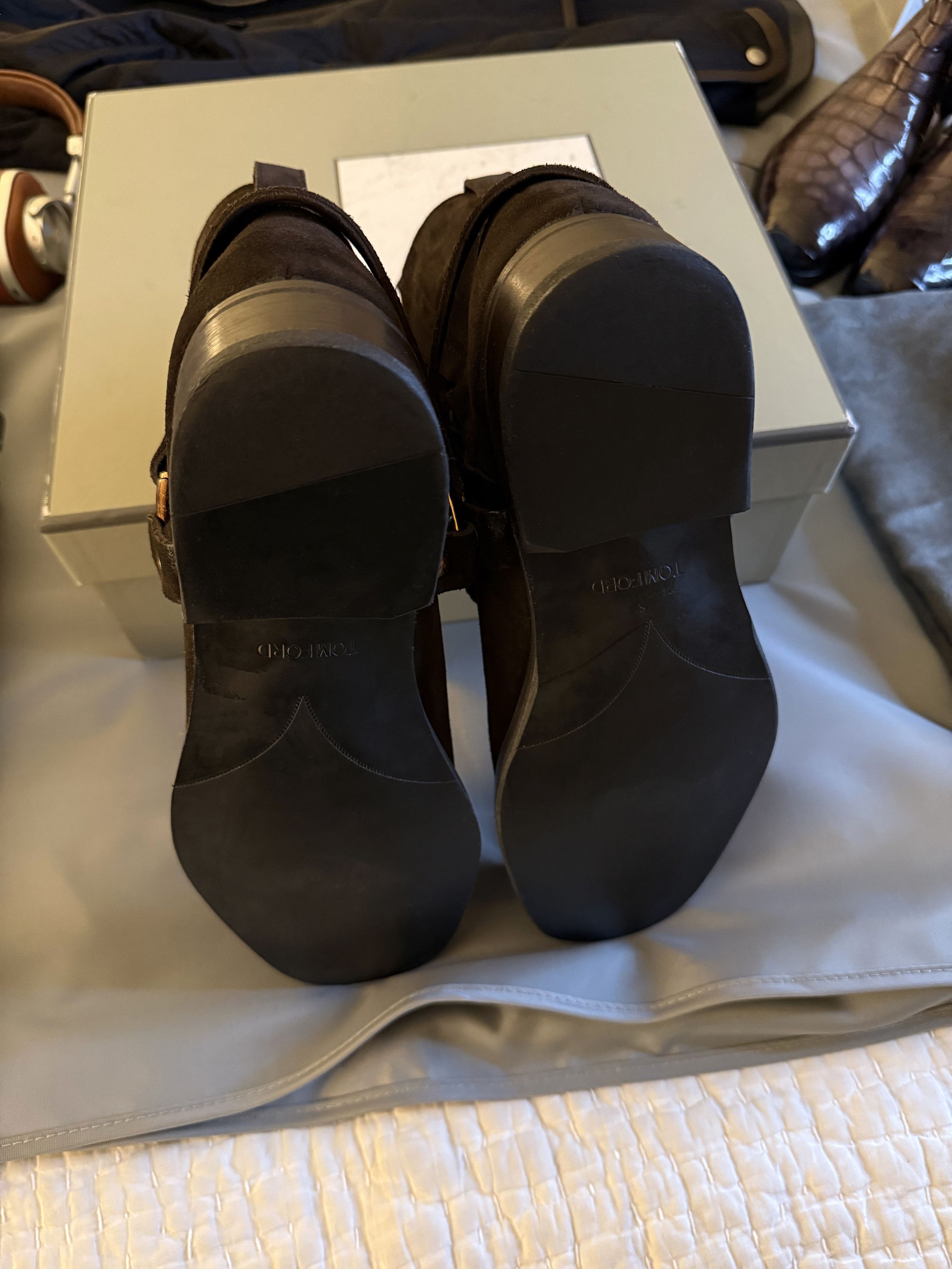 Tom Ford Best Dressed RARE $2,150 w/Tax TOM FORD Suede Harness Boots Size US 10.5 / EU 43-44 - 15 Thumbnail