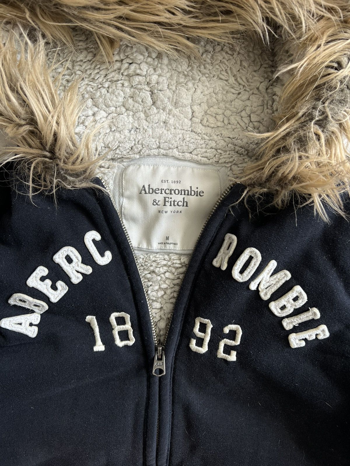 14th Addiction × Abercrombie & Fitch × If Six Was Nine Abercrombie Authentic Vintage Fur Hoodie i6w9 Igb style Size M / US 6-8 / IT 42-44 - 3 Thumbnail