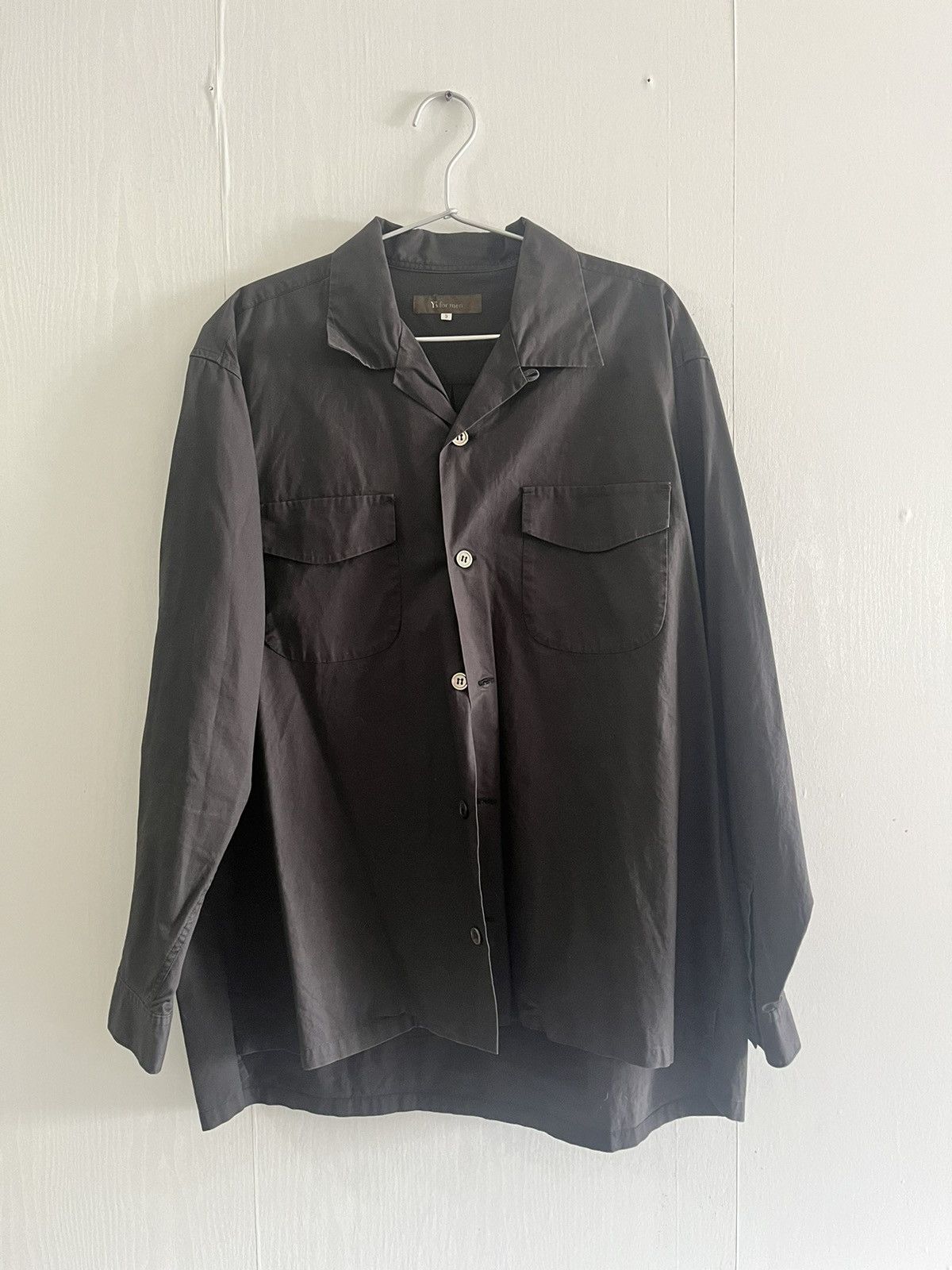 Yohji Yamamoto Ys for men Black Cotton Shirt Size US M / EU 48-50 / 2 - 1 Thumbnail