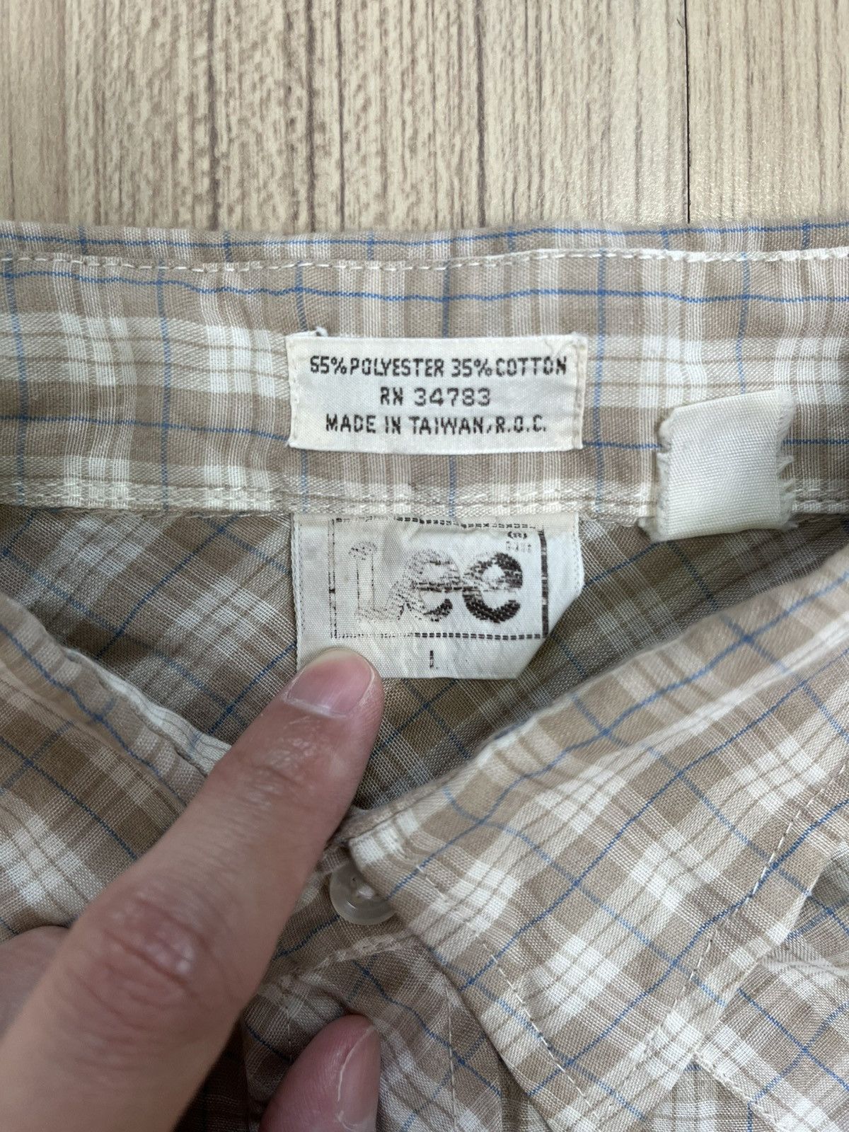 Vintage Vintage Lee Plaid Pearl Snap Western Shirt Size US S / EU 44-46 / 1 - 6 Thumbnail