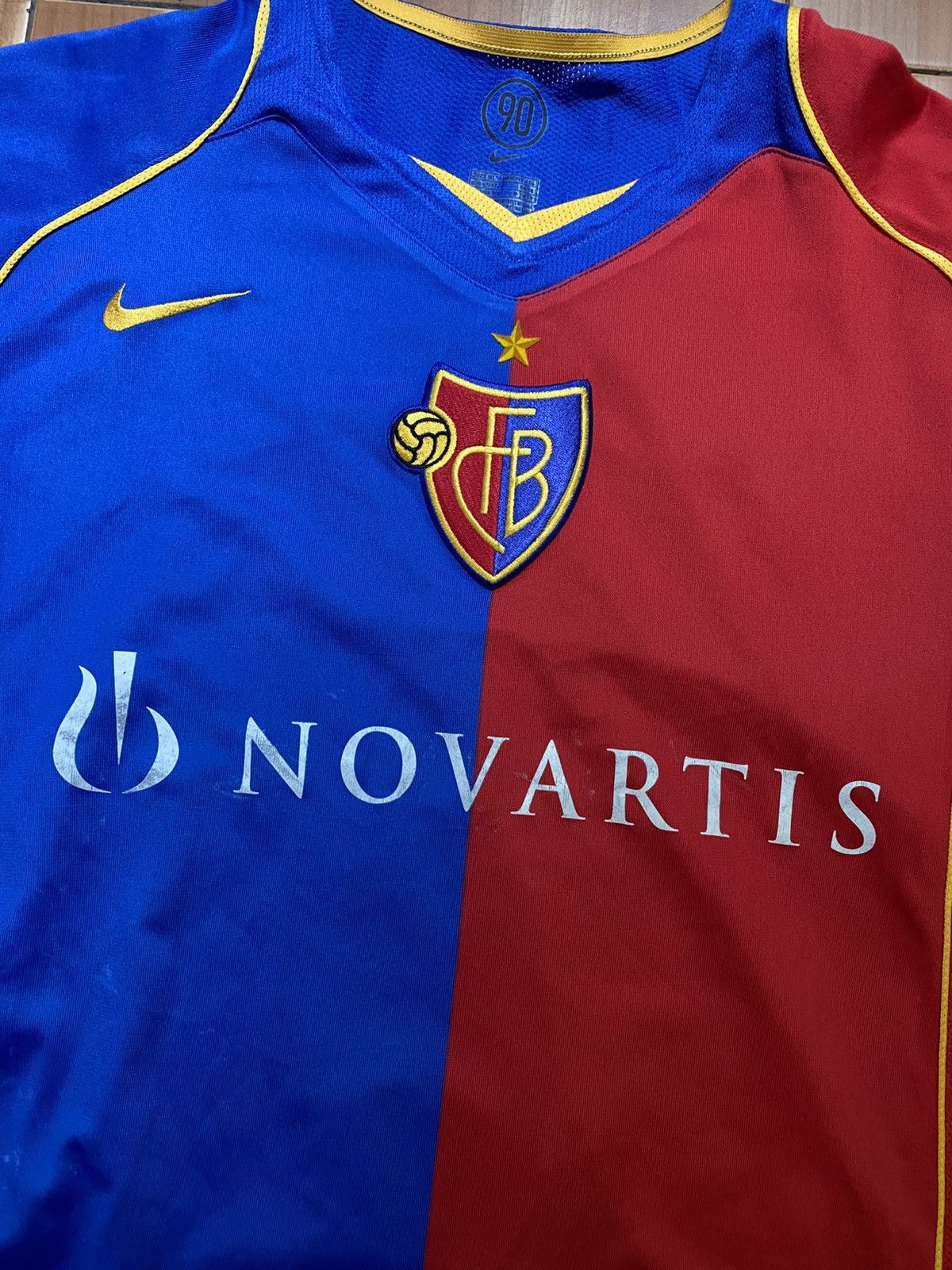 Nike × Vintage Nike 1893 BASEL 2004 2005 #8 Oswald JERSEY SOCCER SHIRT Size US XL / EU 56 / 4 - 3 Thumbnail