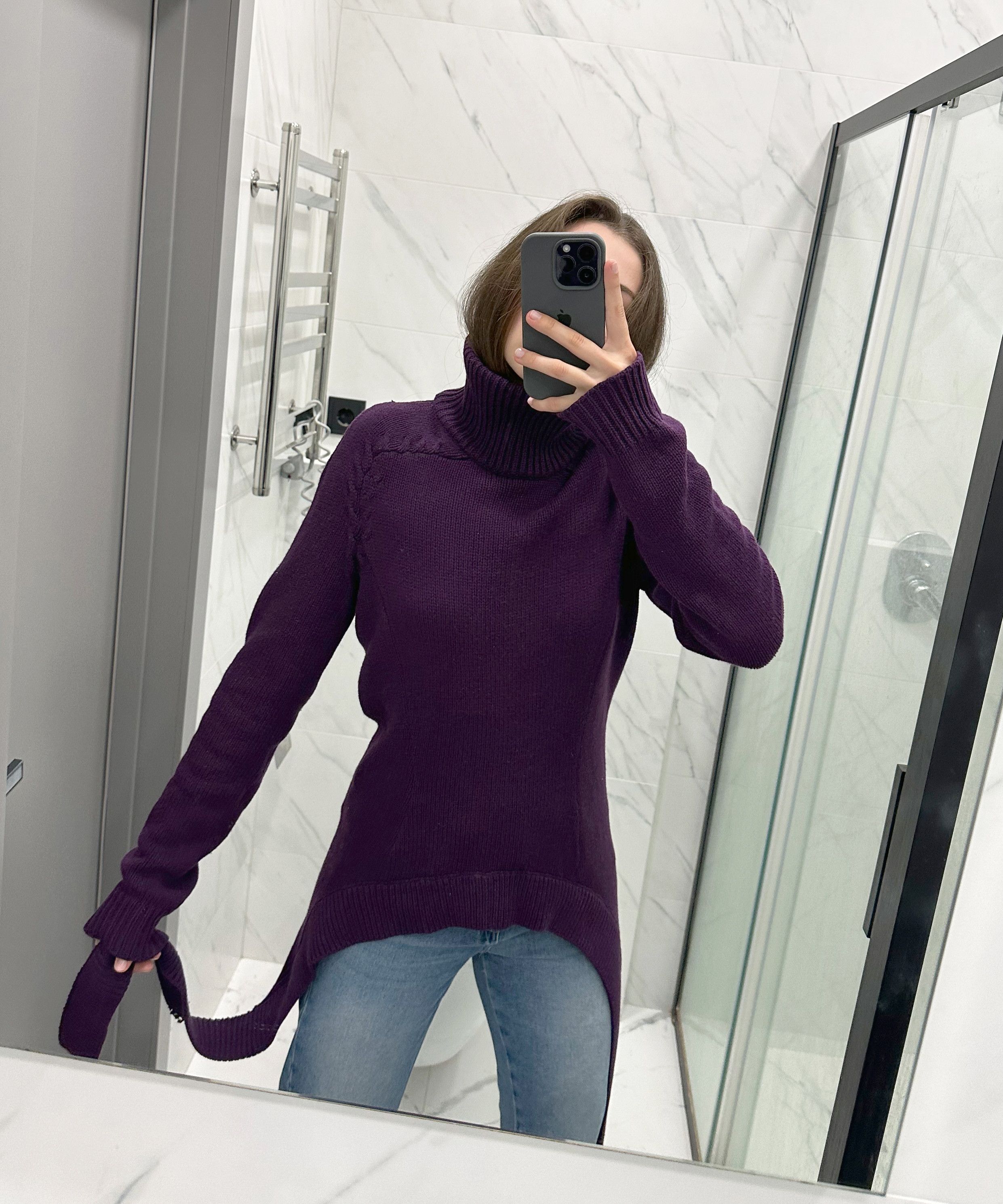 Givenchy GIVENCHY Sweater Cross Belt Waist Jumper Dress Purple Size M / US 6-8 / IT 42-44 - 9 Thumbnail