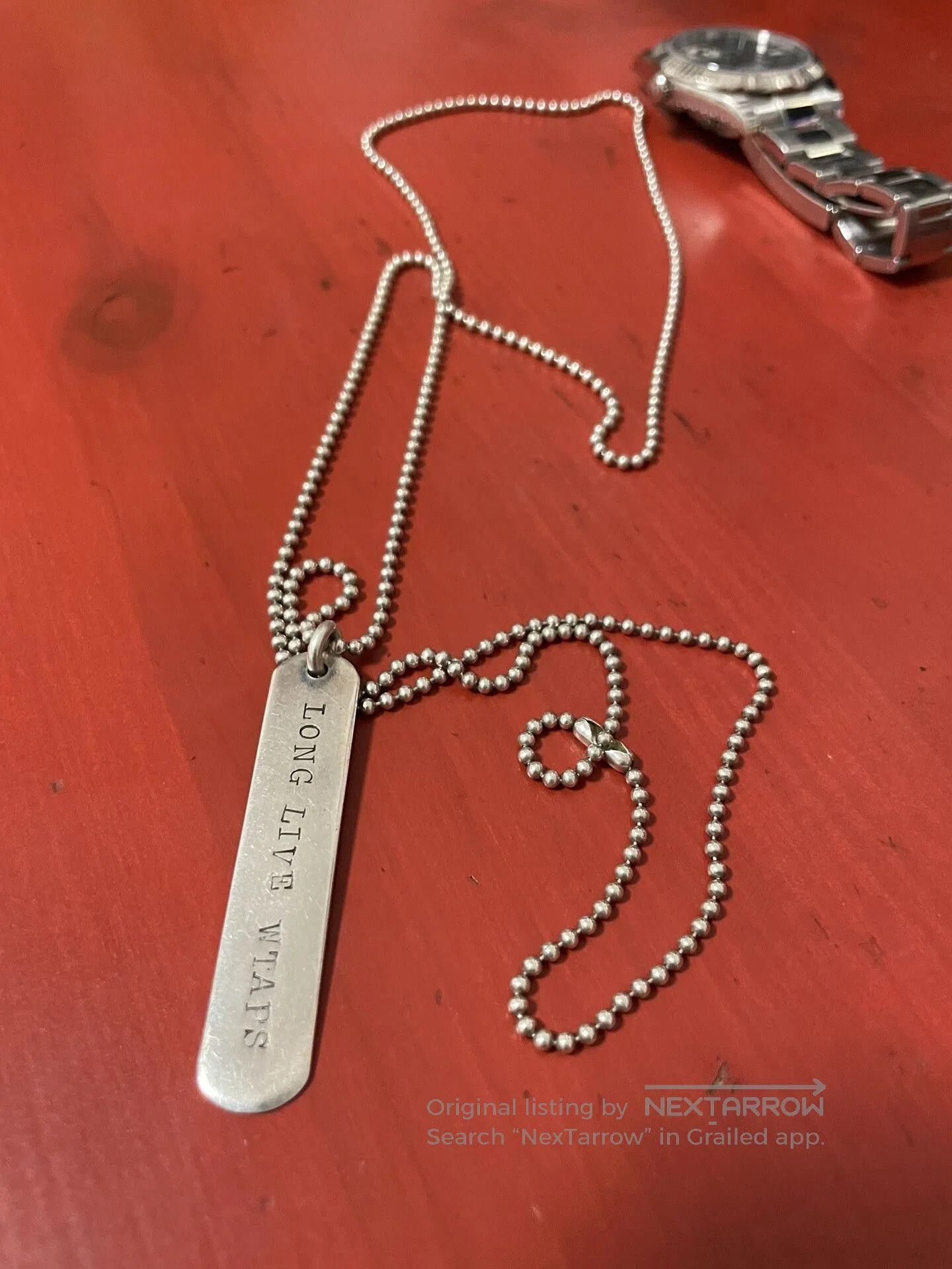 Wtaps wtaps military dog tag necklace. Size ONE SIZE - 4 Thumbnail