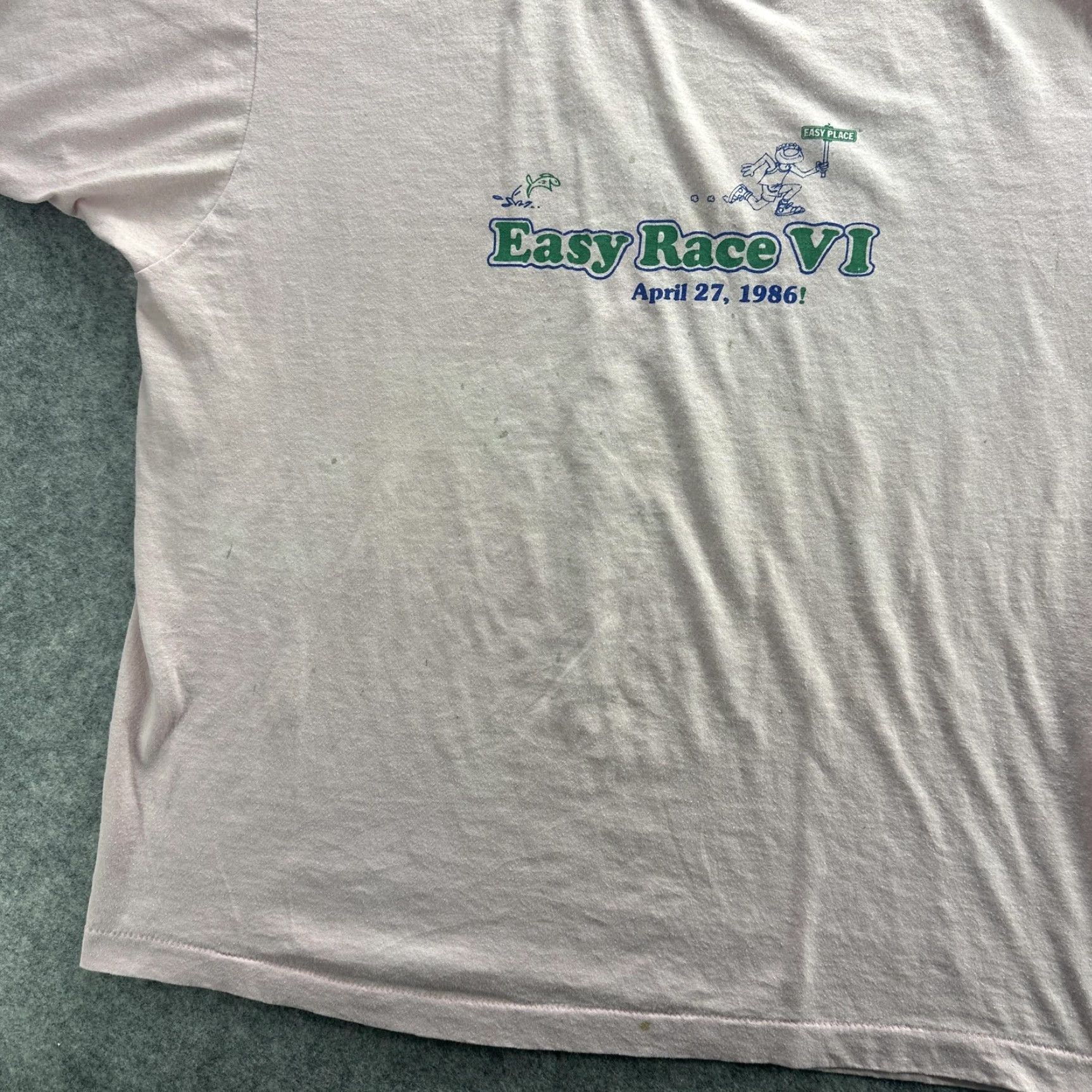 Vintage VINTAGE Screen Stars BestEasy Race VI Shirt Mens XL Pink 1986 Running Graphic Tee Made USA 80s Mens XL Pink Graphic Print 80s Sports Racing Tee Size US XL / EU 56 / 4 - 3 Thumbnail