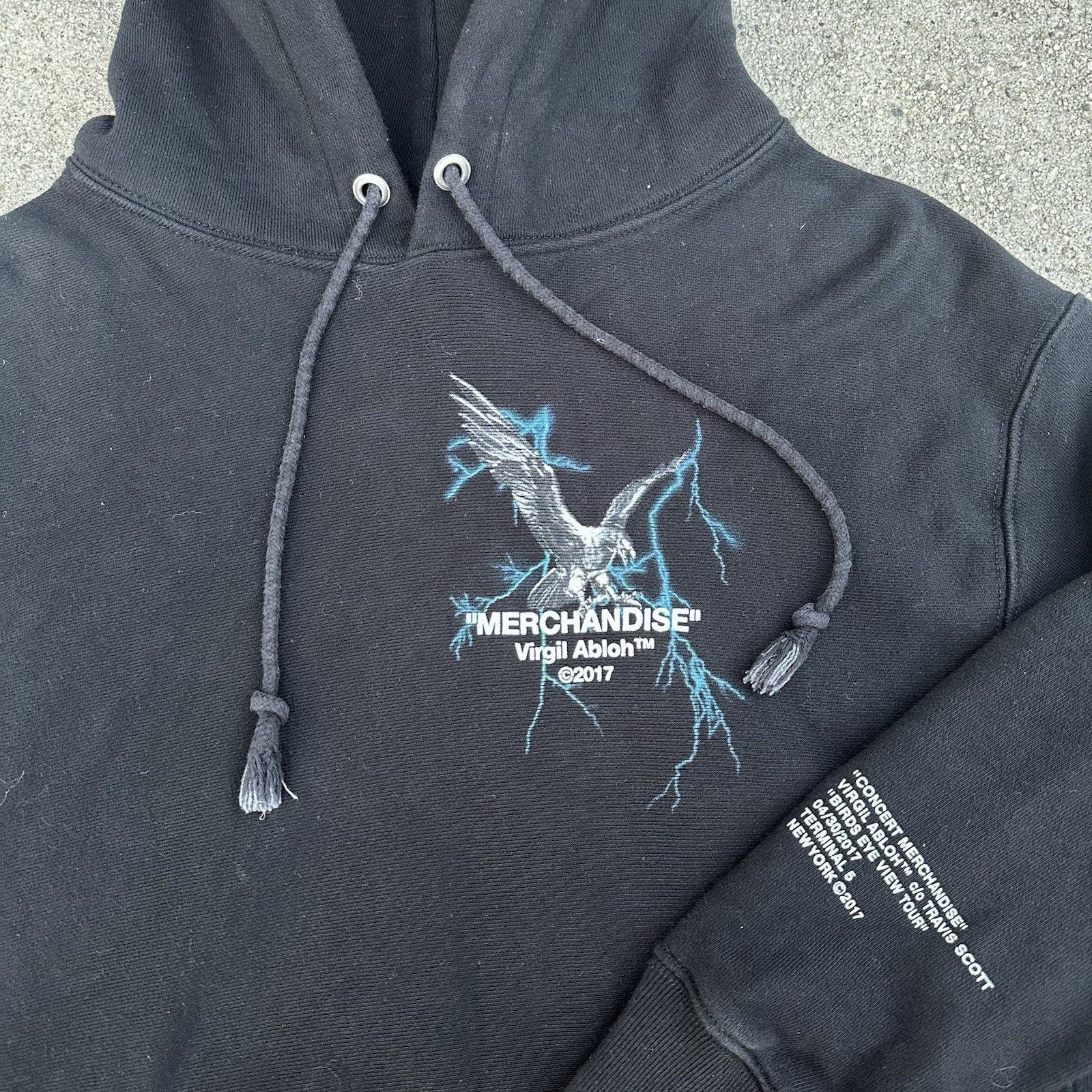 Off-White × Travis Scott × Virgil Abloh Travis Scott Virgil Abloh Birds Eye View Merchandise Hoodie Size US S / EU 44-46 / 1 - 3 Thumbnail