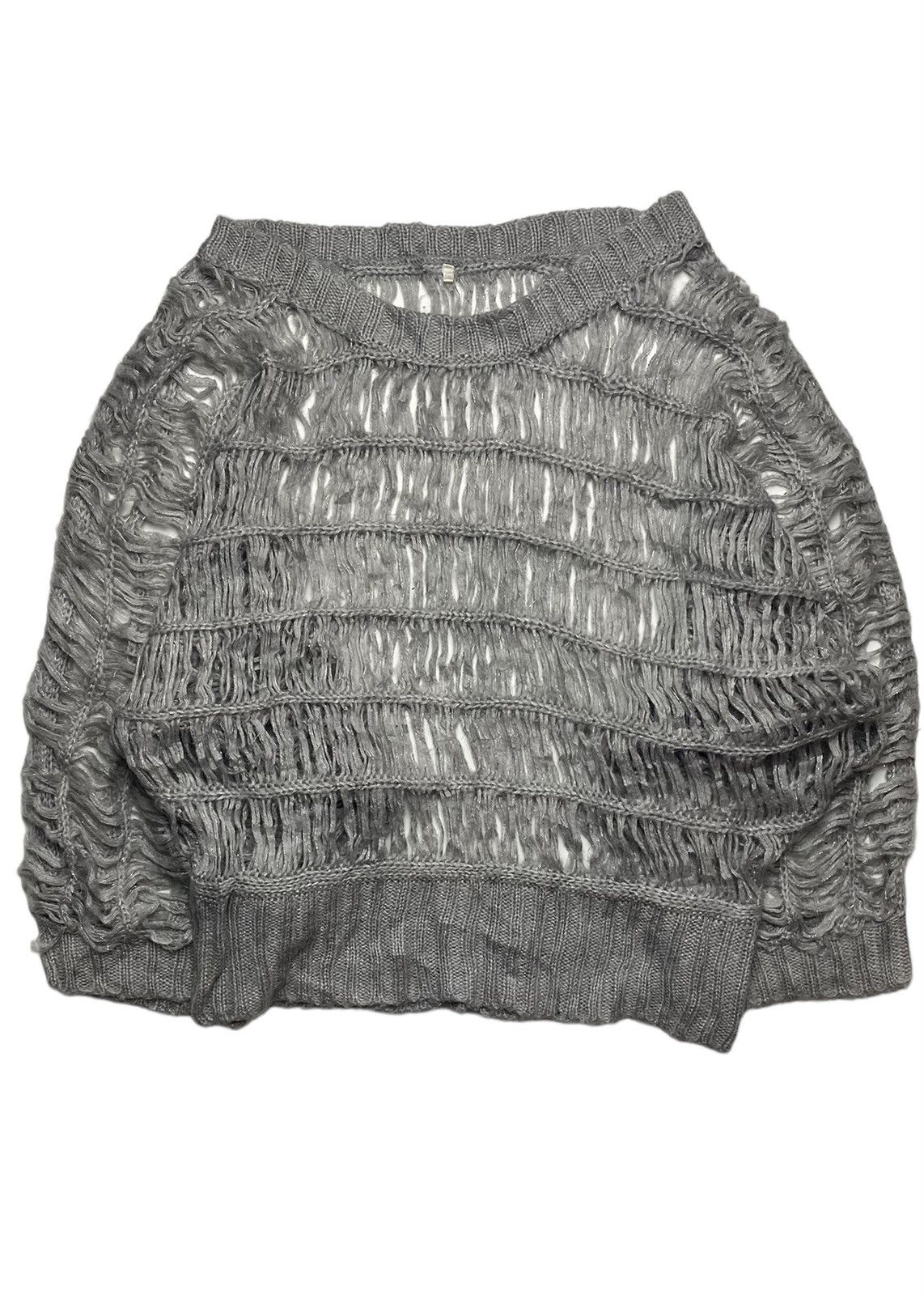 image of 20471120 x Beauty Beast 2000S Jade’S - Open Knitted Top in Grey, Women's (Size Medium)