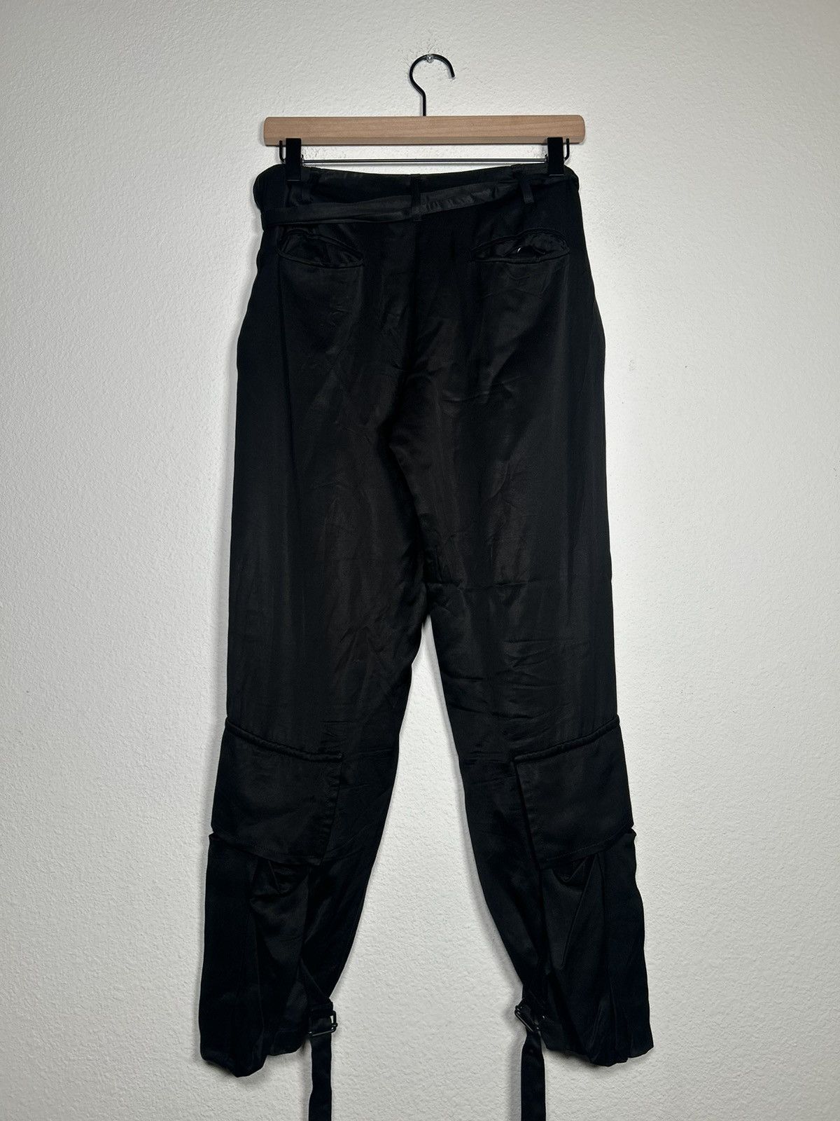 Ann Demeulemeester Satin Bondage Parachute Pants Size US 32 / EU 48 - 4 Thumbnail