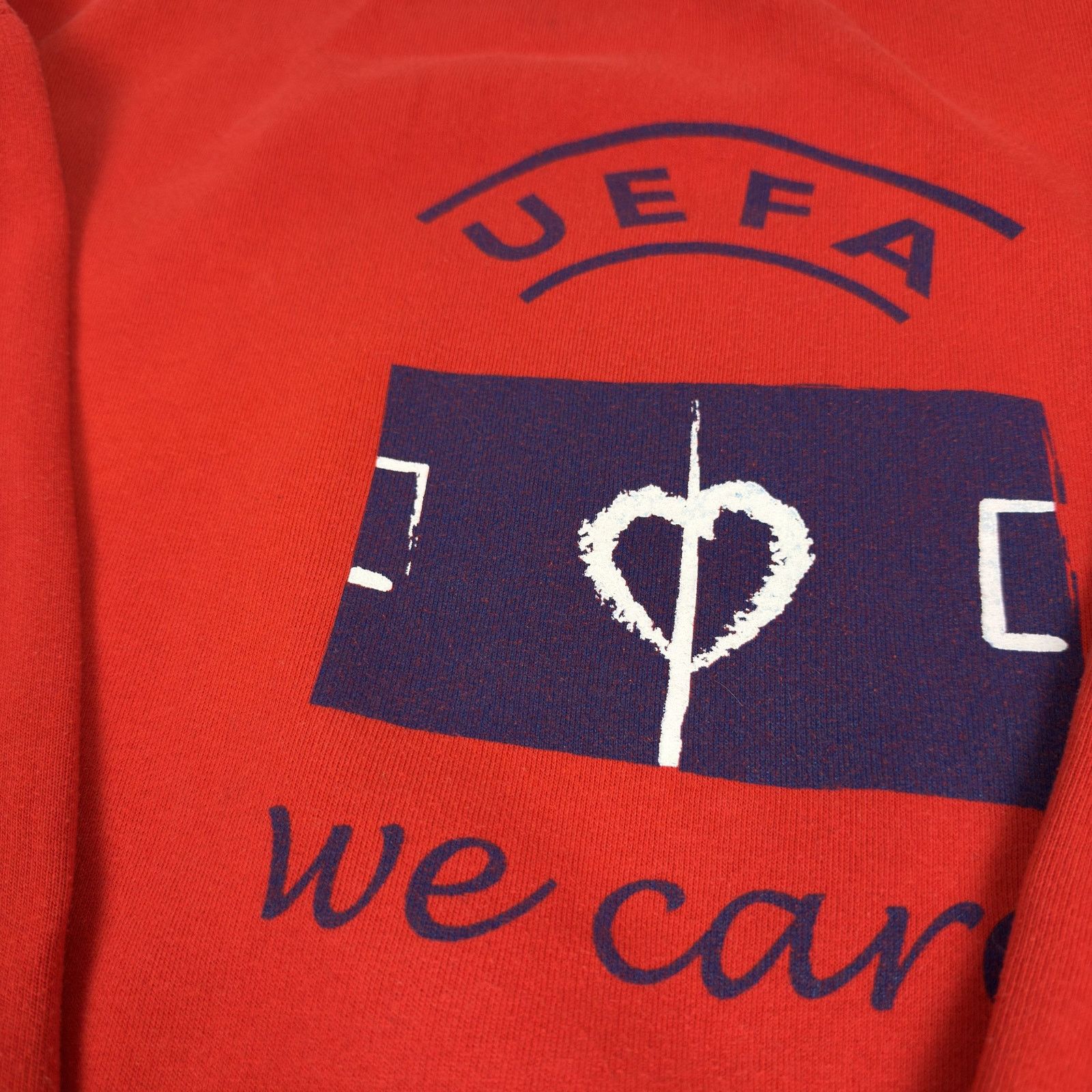 Adidas Adidas Men Red Fleece Uefa Unite Against Racism Sweatshirt M Size US M / EU 48-50 / 2 - 6 Thumbnail