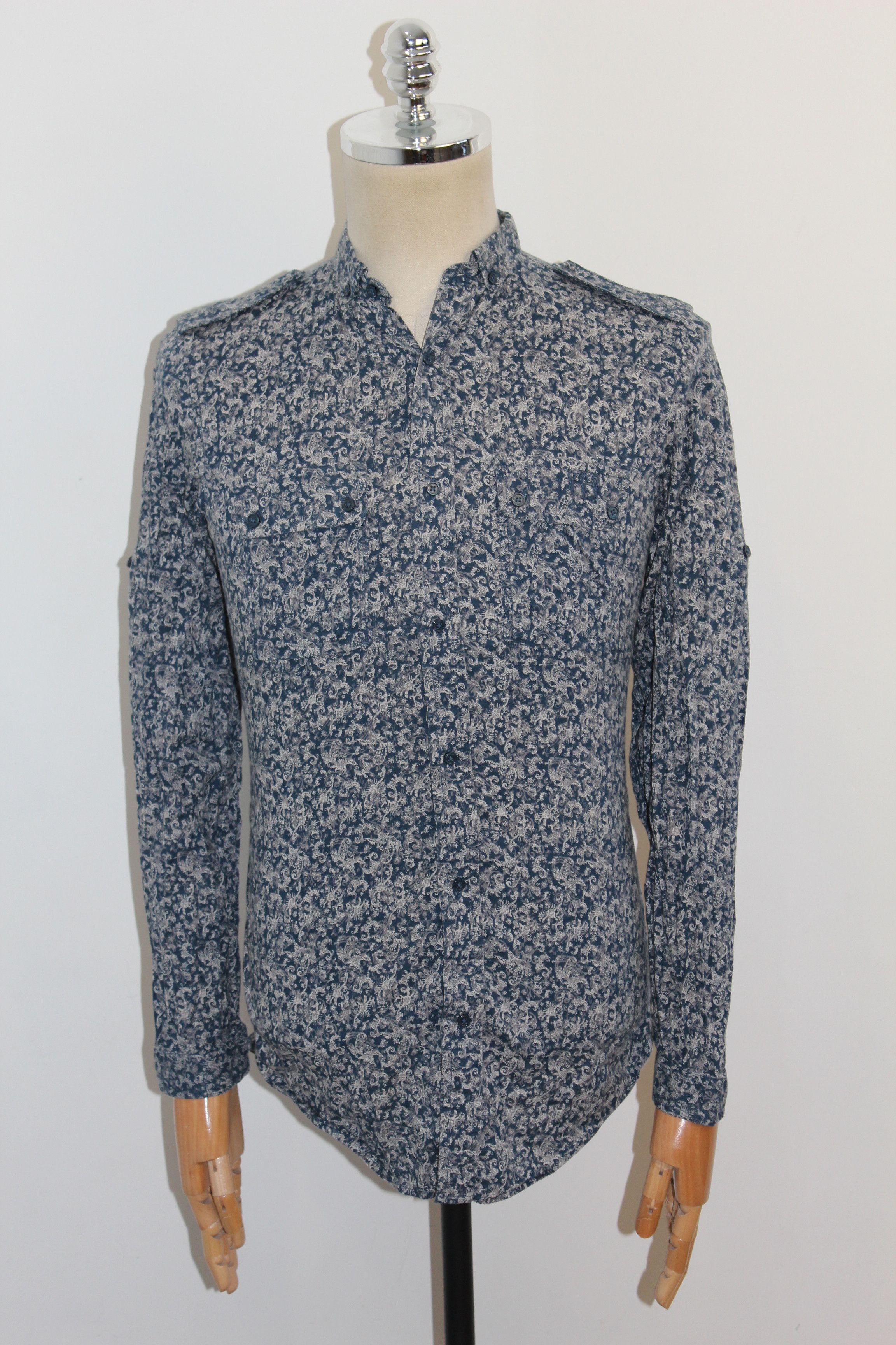 Diesel Diesel Long Sleeve Blue Shirt Size US S / EU 44-46 / 1 - 3 Thumbnail