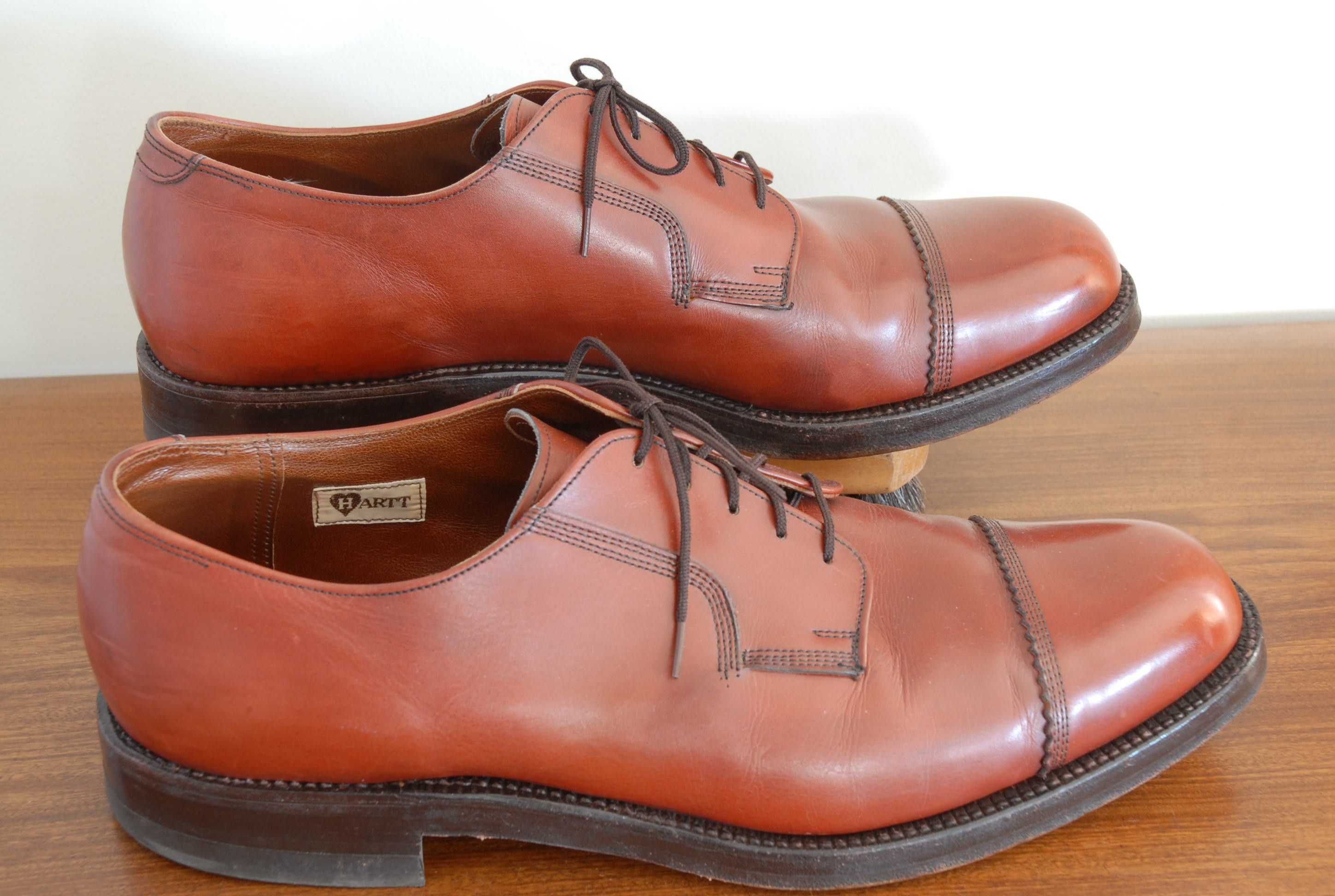 Vintage Hartt Director's Quality chestnut captoe 12E wide Size US 12 / EU 45 - 5 Thumbnail