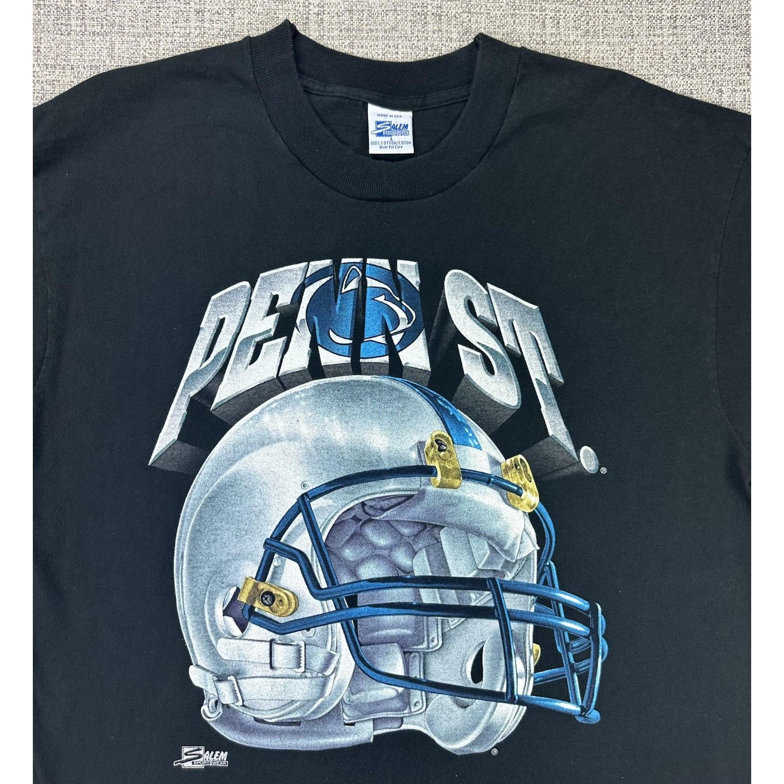 Salem Sportswear Penn State Nittany Lions Shirt Sz L Helmet NCAA Salem 90s Size US XL / EU 56 / 4 - 2 Thumbnail