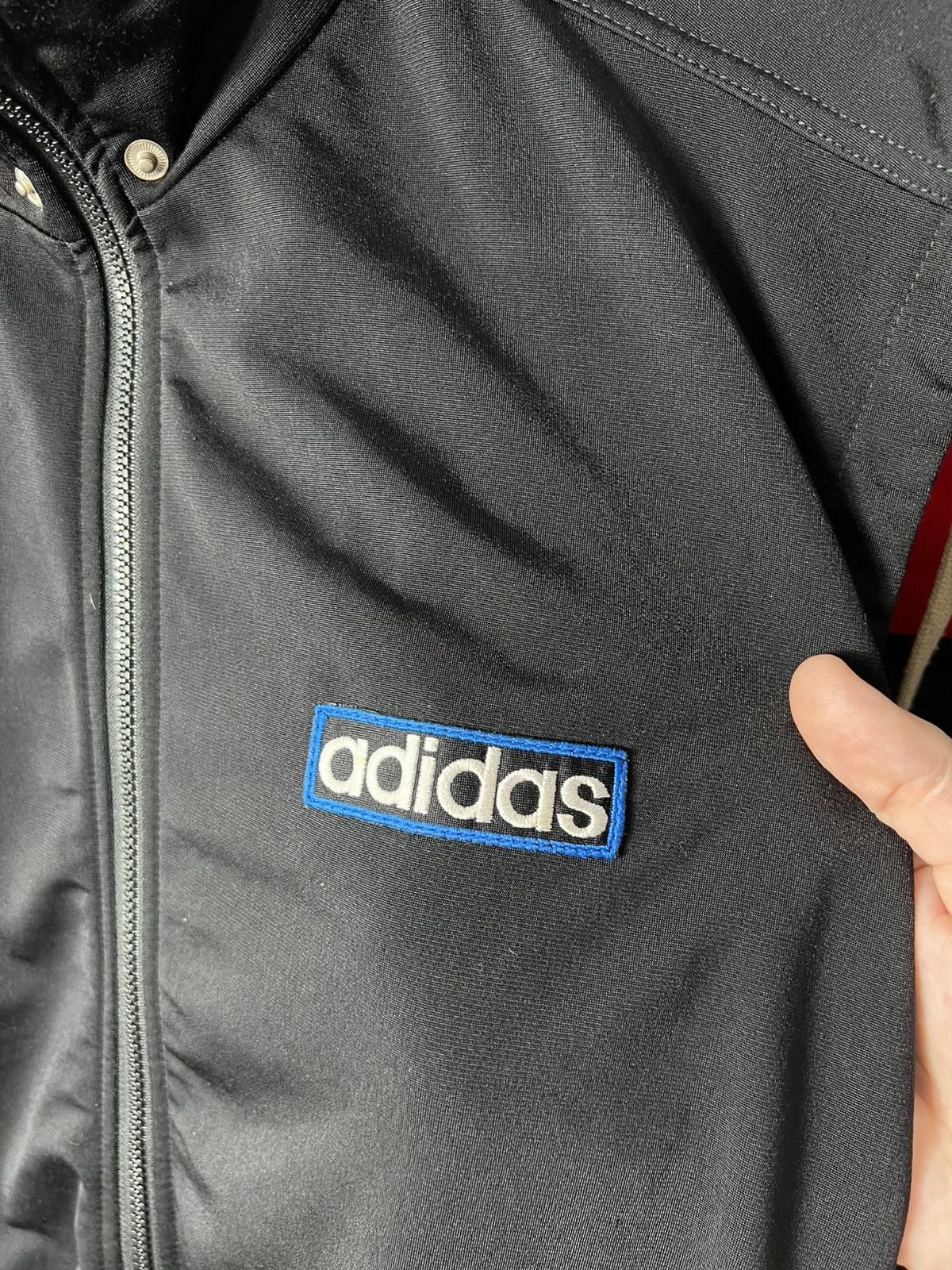 Adidas Vintage Adidas Vest Black Three Stripes Big Logo Size M Size US M / EU 48-50 / 2 - 9 Thumbnail