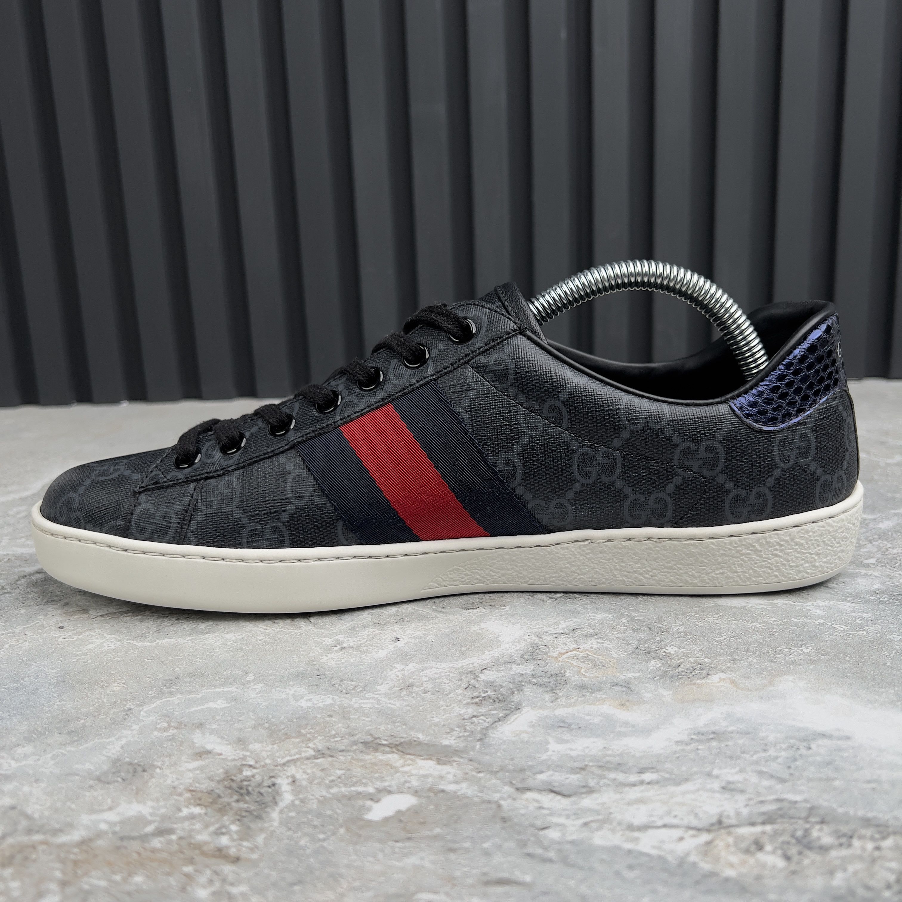 Gucci Gucci Ace Web GG Monogram Supreme Sneakers Leather Size US 7.5 / EU 40-41 - 6 Thumbnail