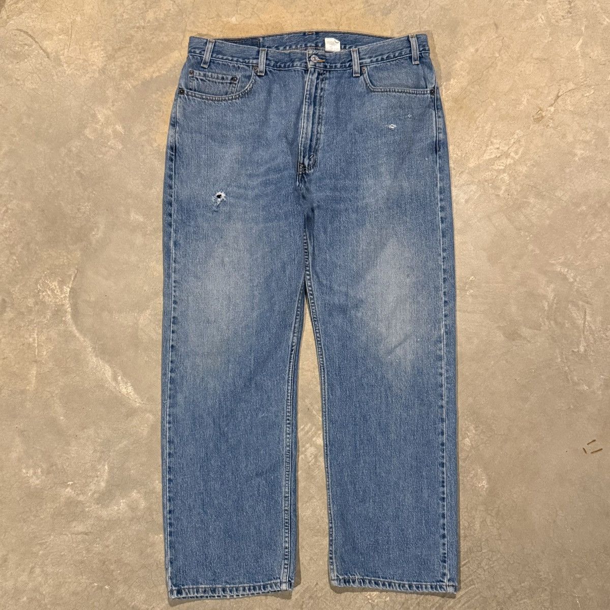 Levi's 1990s Levi’s 647 Faded Distressed Loose Fit Jeans ERD Grunge Size US 37 - 1 Thumbnail
