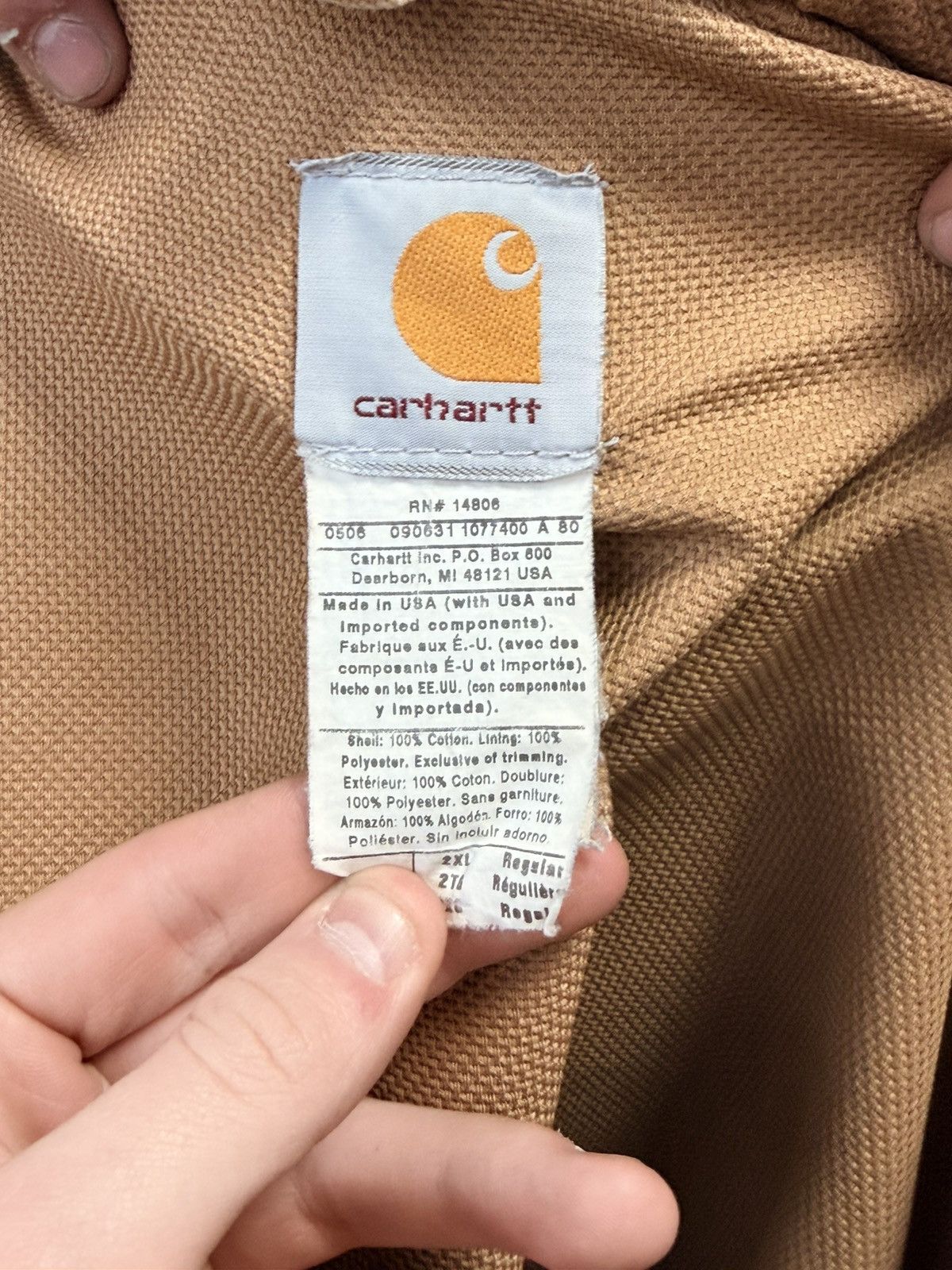 Carhartt Carhartt Work Wear Jacket Size US XL / EU 56 / 4 - 4 Thumbnail