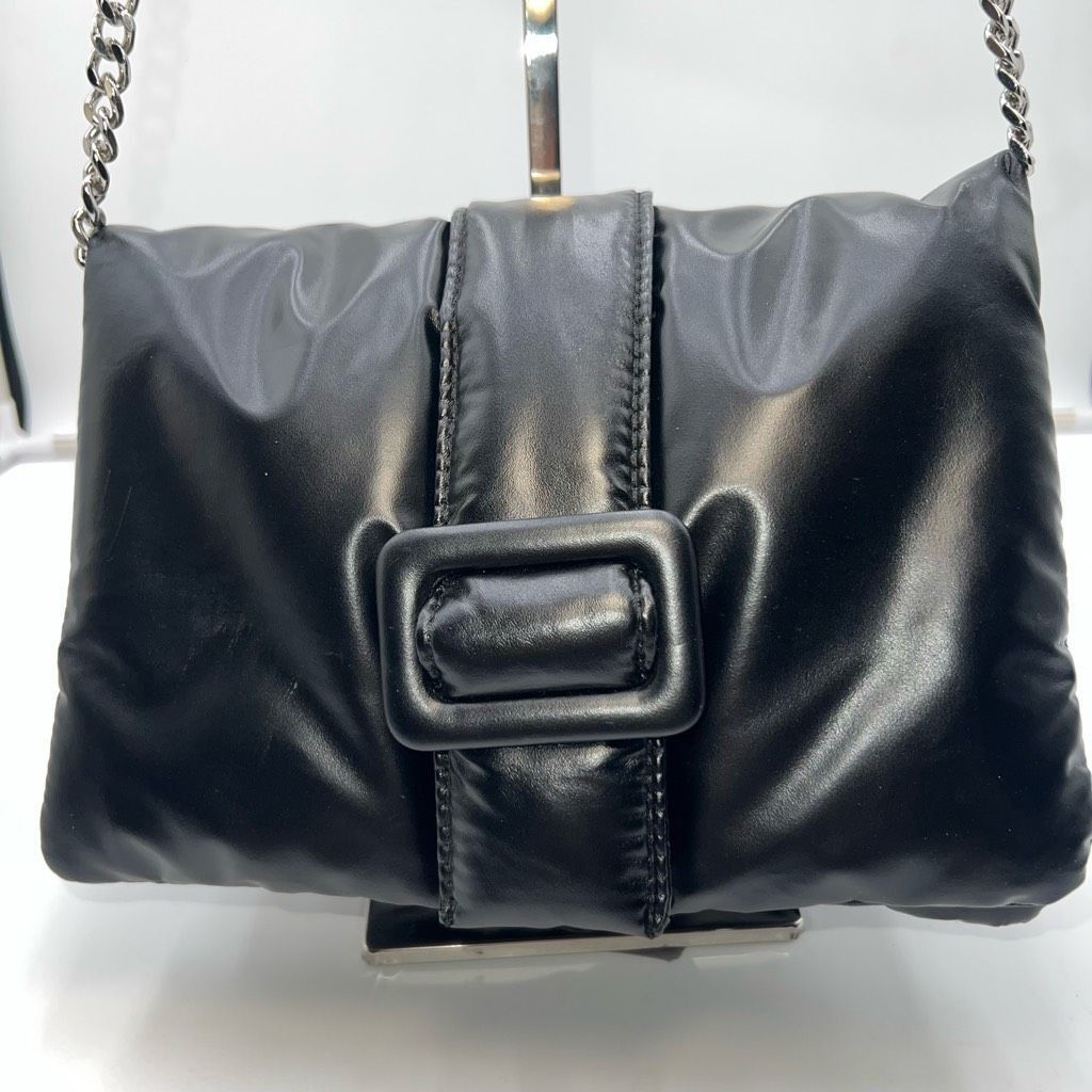 Zara Zara Polyurethane Pillow Buckle Crossbody Bag Size ONE SIZE - 2 Thumbnail