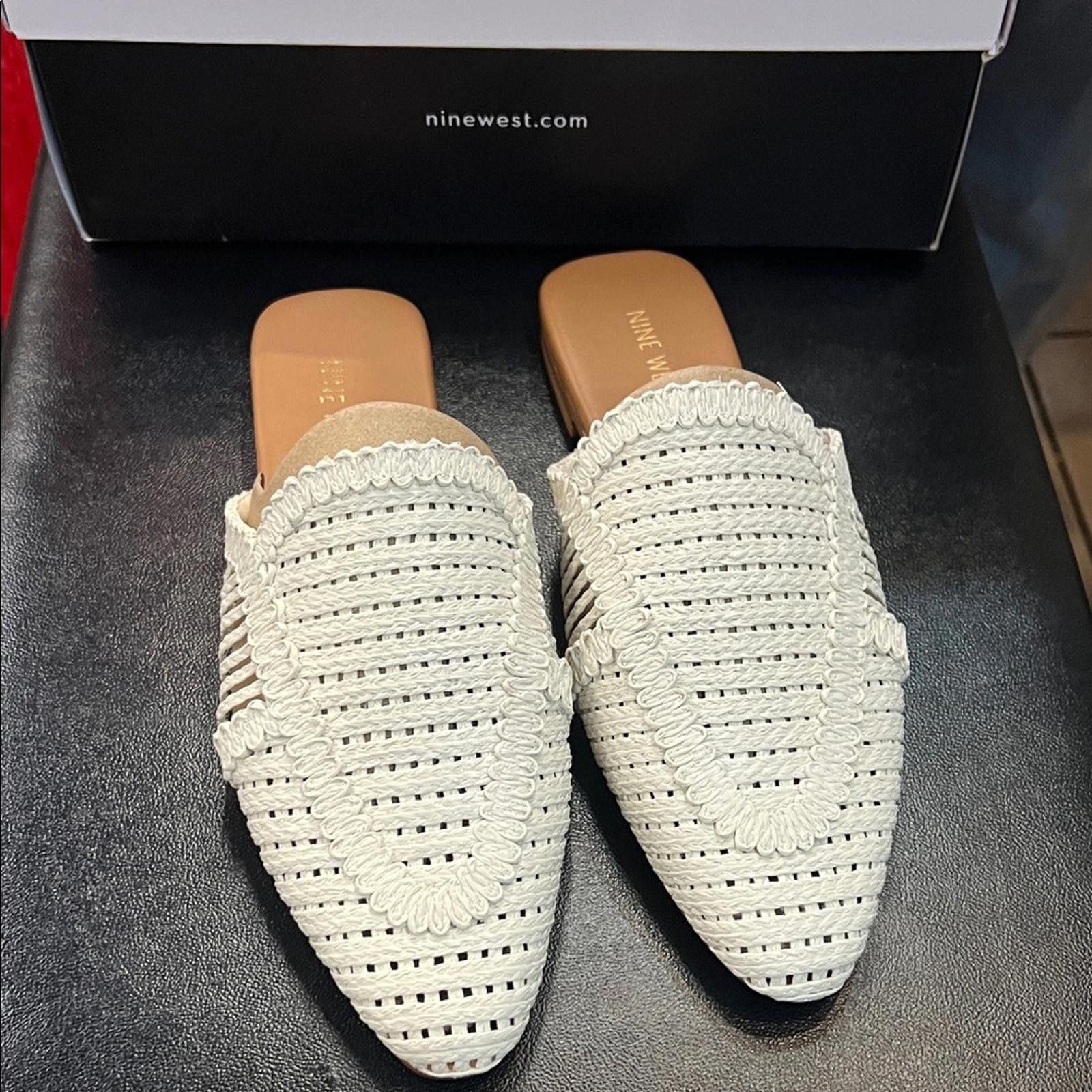 Nine West Nine West Cream Woven Men's Loafers Size US 9.5 / EU 42-43 - 1 Thumbnail