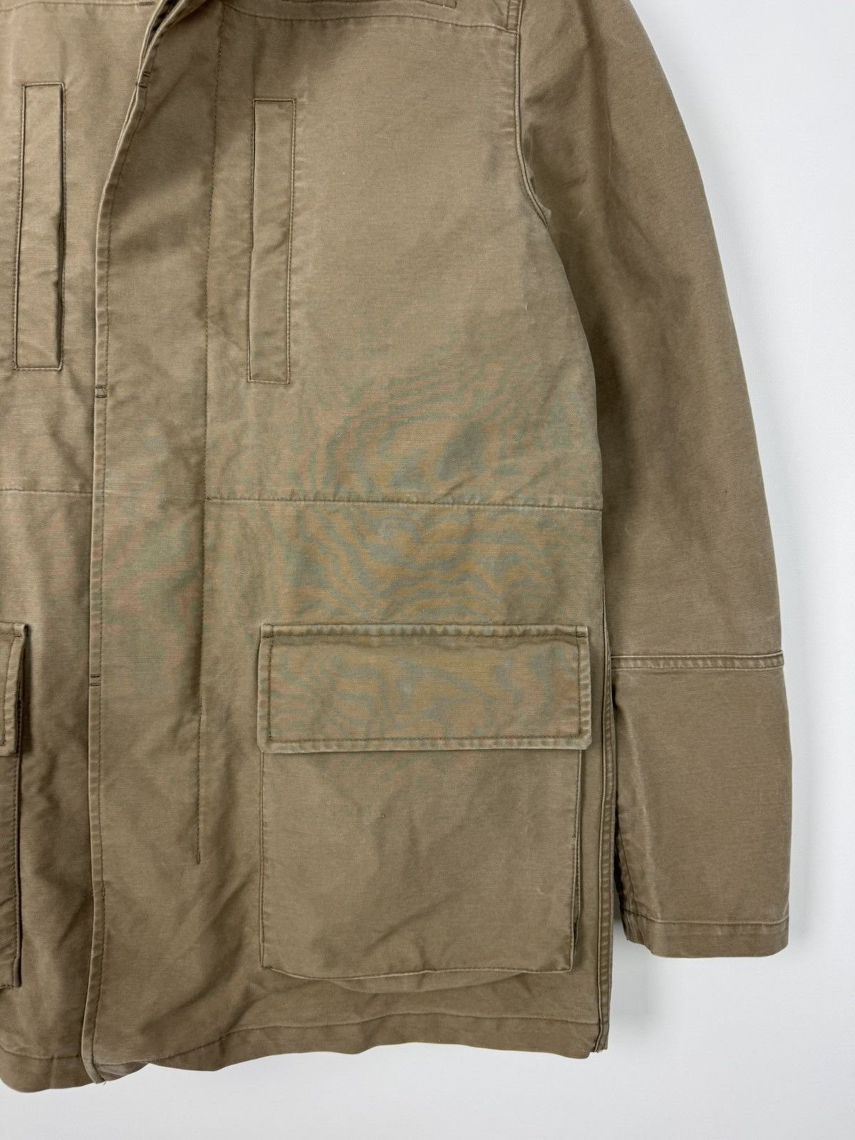 Allsaints AllSaints Bedard Washed Cotton Midi Jacket Size US M / EU 48-50 / 2 - 8 Thumbnail