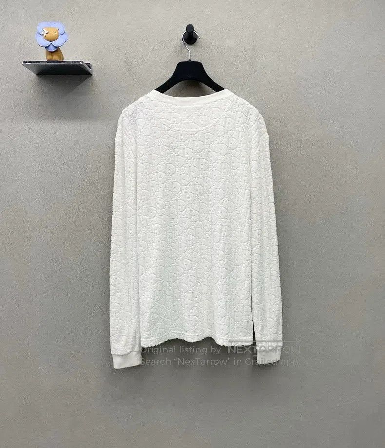 Dior Dior White jacquard towel long sleeves Size US M / EU 48-50 / 2 - 2 Thumbnail