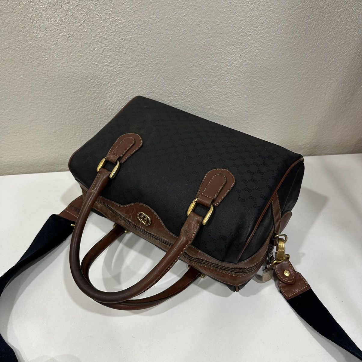 Gucci ‼️LASTDROP‼️ VINTAGE GUCCI GG MONOGRAM CANVAS BOSTON BAG Size ONE SIZE - 6 Thumbnail