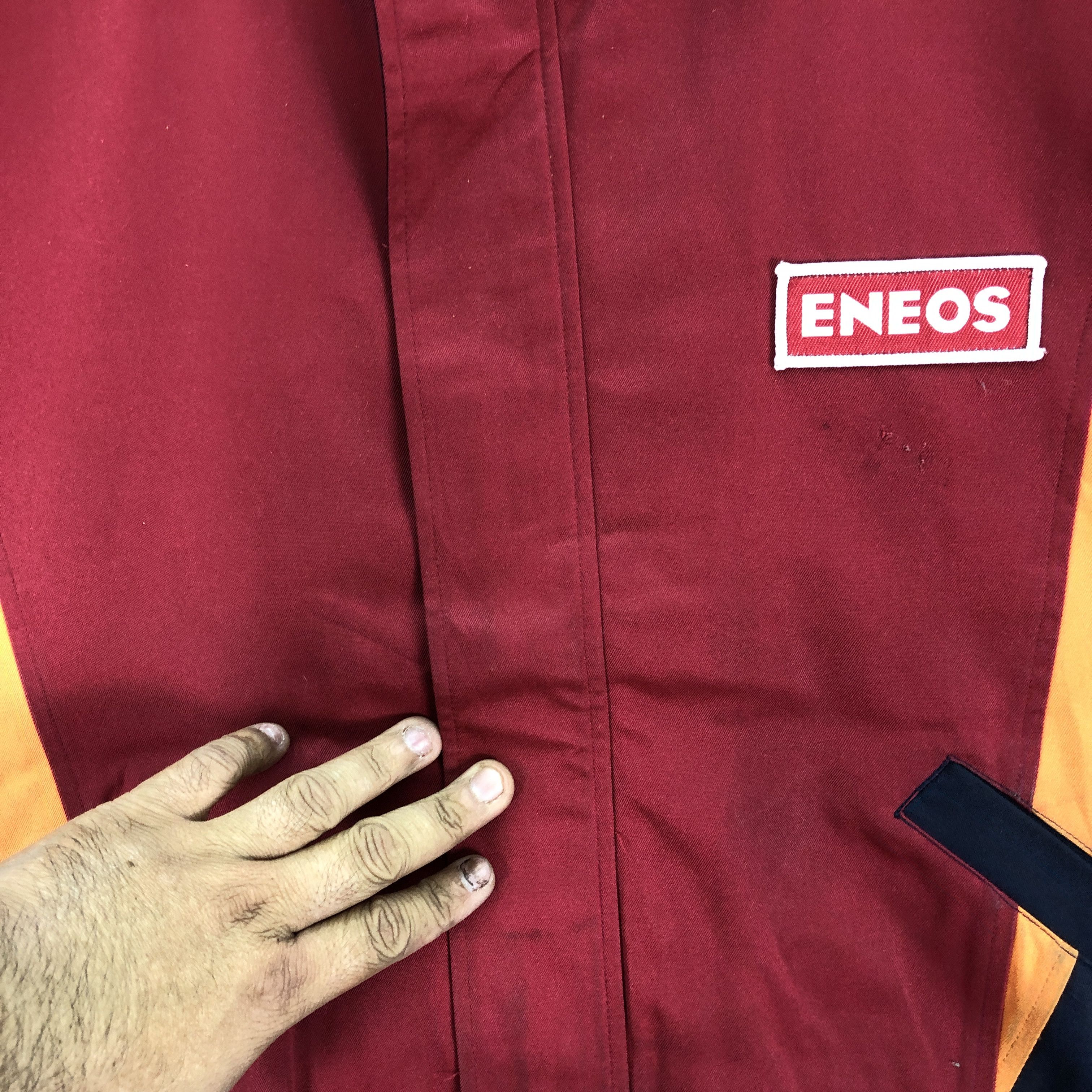 Japanese Brand × Vintage Vintage Eneos Big Logo Full Zipper Racing Workers Jacket Size US XL / EU 56 / 4 - 7 Thumbnail