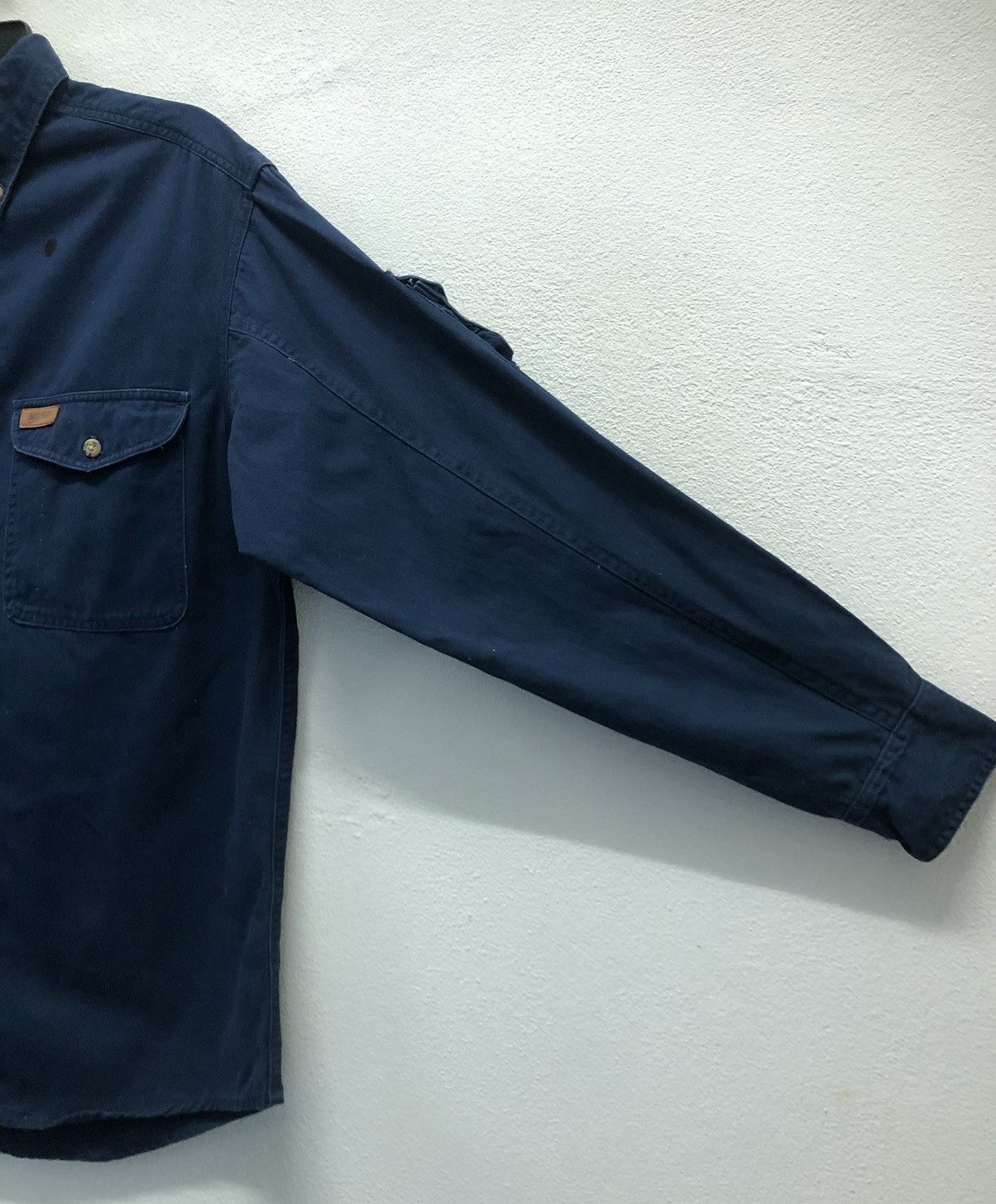Vintage Woolrich Outdoor Guide Collection Men's Navy Button-Up Shirt Size US M / EU 48-50 / 2 - 4 Thumbnail