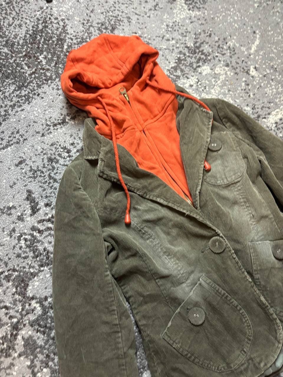 Designer × Vintage Vintage Y2K Velvet Hood Avantgarde Blaze Jacket Size US S / EU 44-46 / 1 - 5 Thumbnail