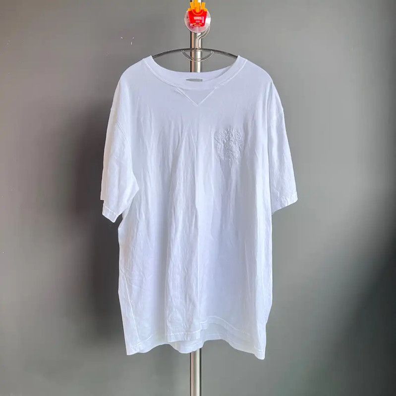 Dior White Cotton XL Men's T-Shirt 0089