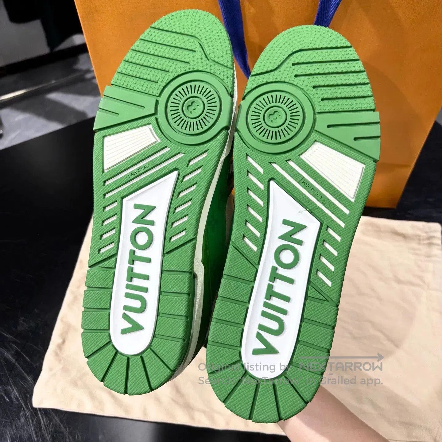 Louis Vuitton LV Trainer Monogram White Green Sneakers. Size US 10 / EU 43 - 5 Thumbnail