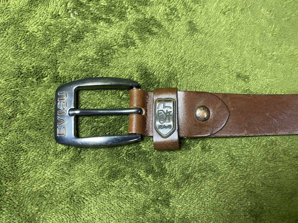 Evisu Evisu brown leather belt Size 32 - 6 Thumbnail