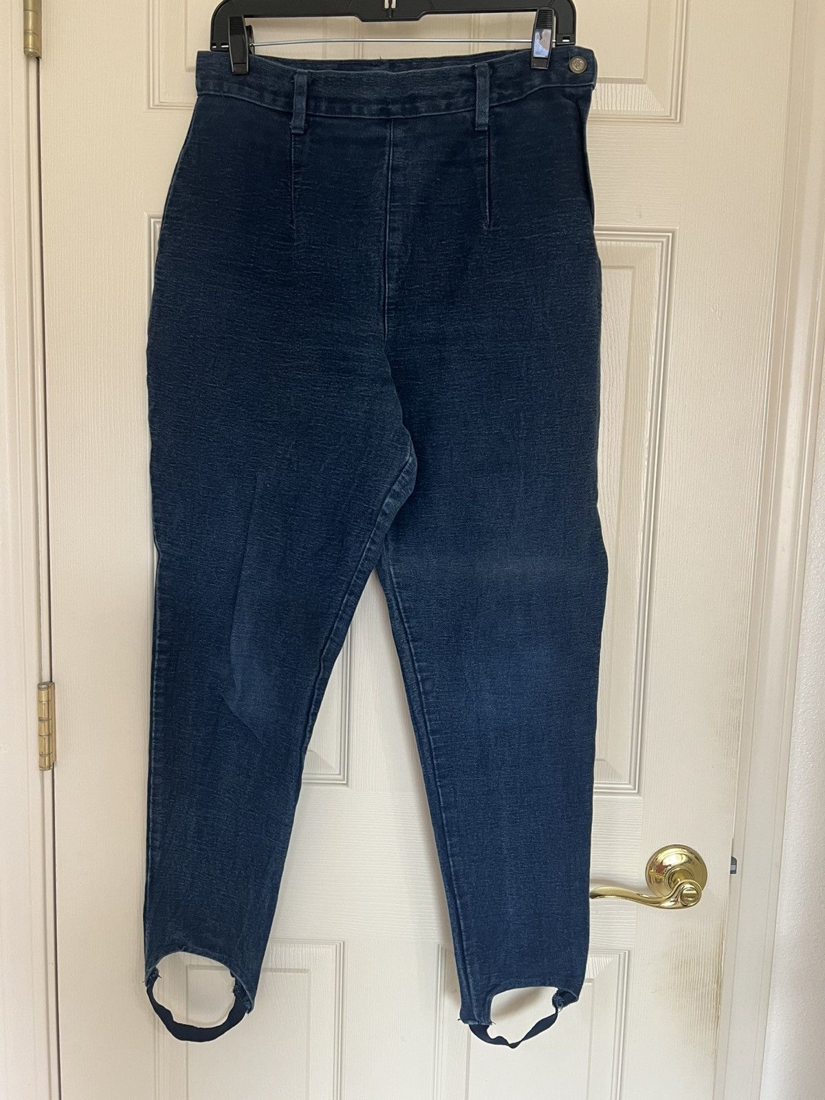 Bill Blass Vintage Bill Blass Stirrups Denim Made In USA Sz 12 Size 34" / US 12 / IT 48 - 1 Thumbnail