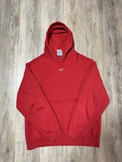 Nike hoodie hot sale middle swoosh