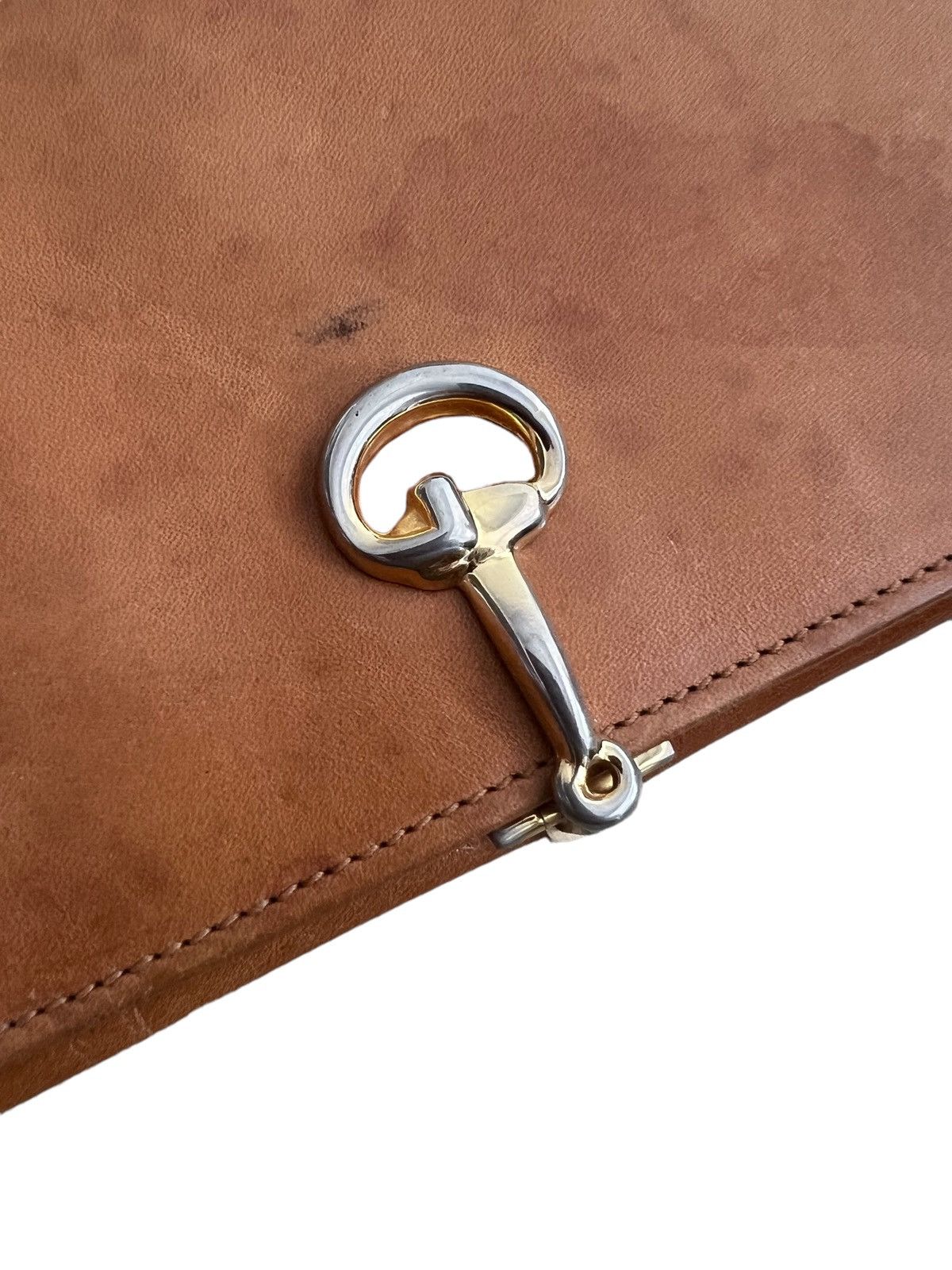 Gucci Vtg 1980s Gucci Horsebit Metal Fitting Long Leather Wallets Size ONE SIZE - 3 Thumbnail
