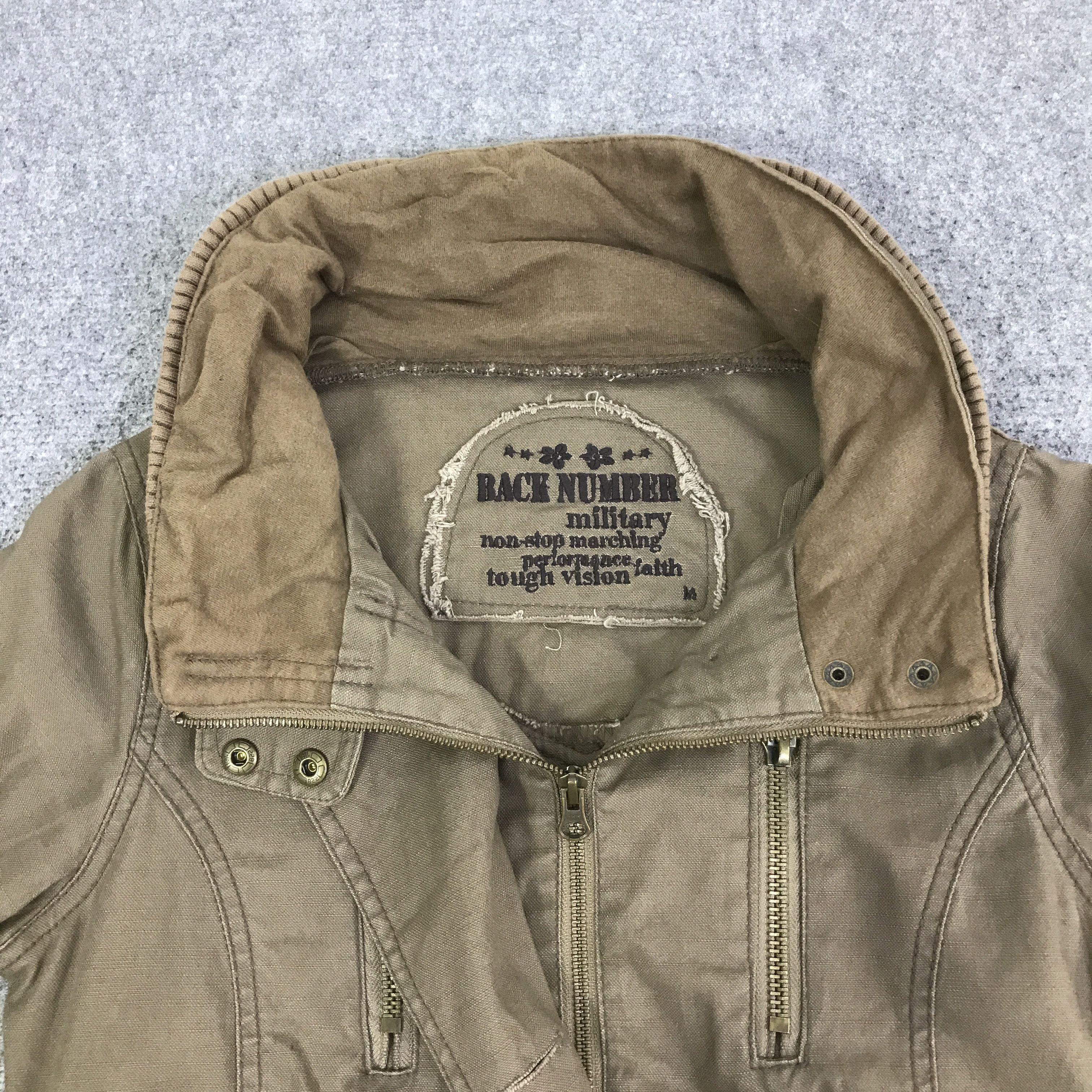 Japanese Brand BONO STYLE BACK NUMBER MILITARY JACKET K70B25 Size US XS / EU 42 / 0 - 7 Thumbnail