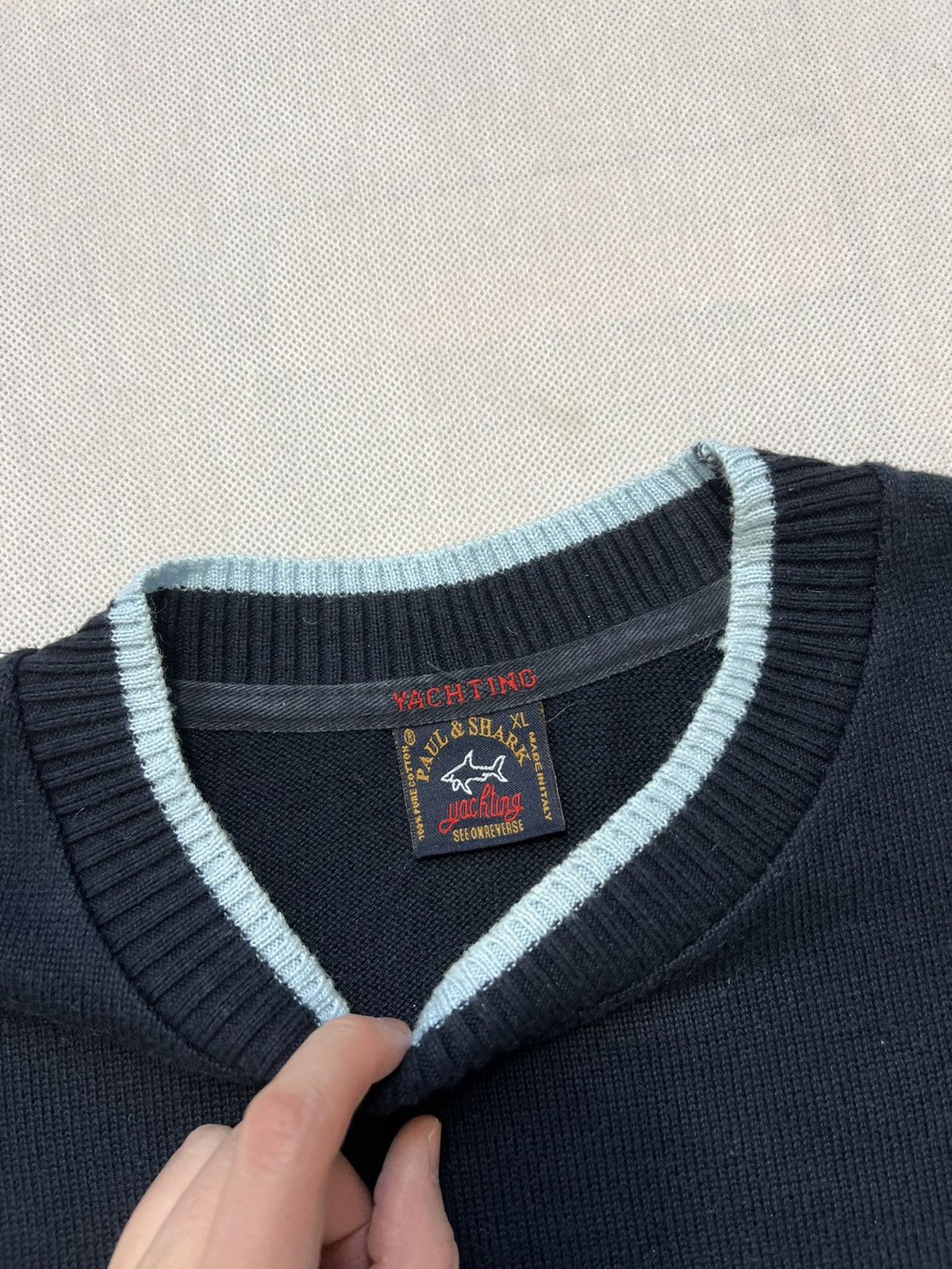 Paul & Shark × Vintage Sweater Paul & Shark big logo vintage 90’s Size US XL / EU 56 / 4 - 3 Thumbnail