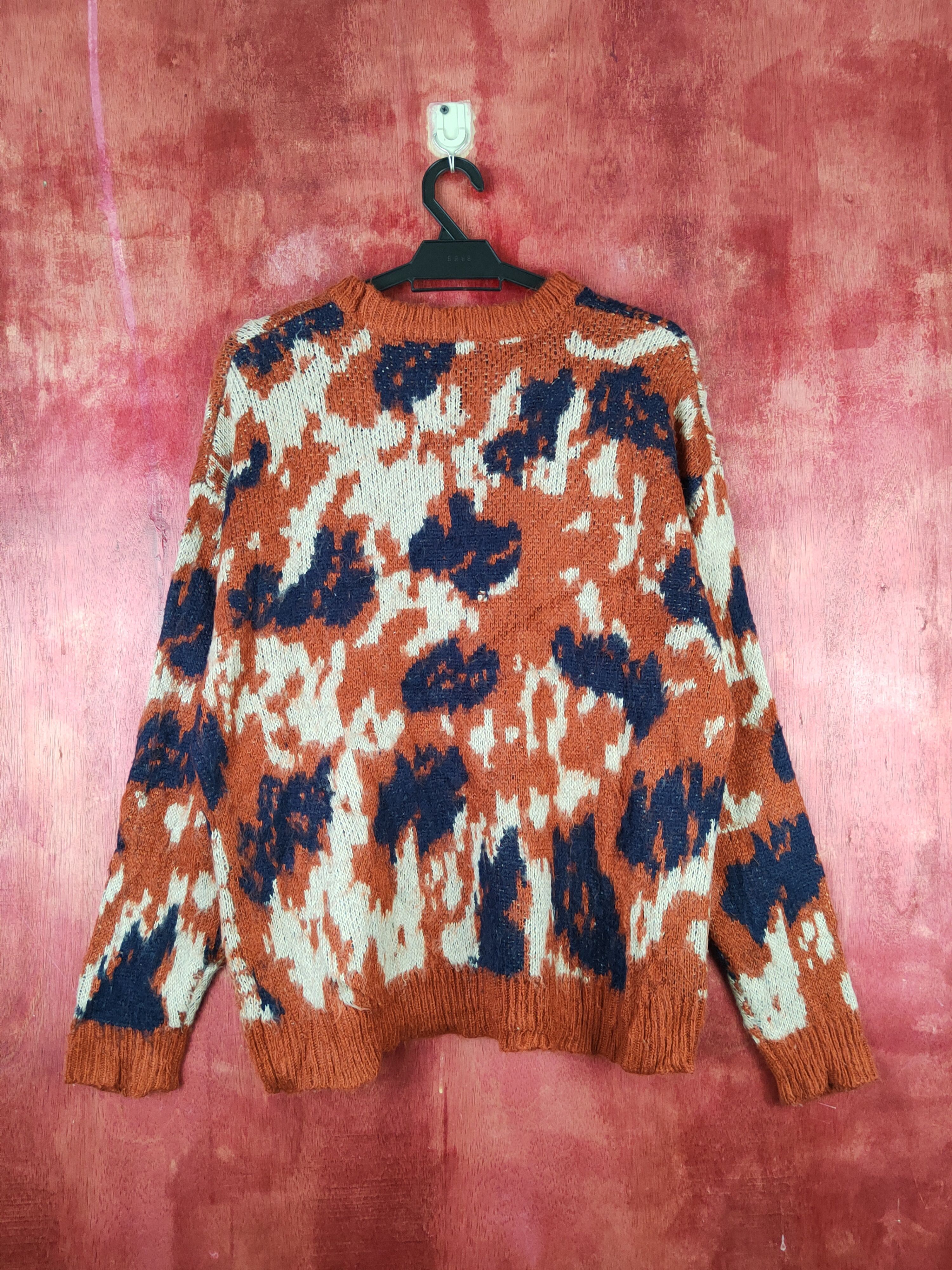 Japanese Brand GRL Dark Orange camo Knitwear Sweatshirts #S1687 Size L / US 10 / IT 46 - 7 Thumbnail