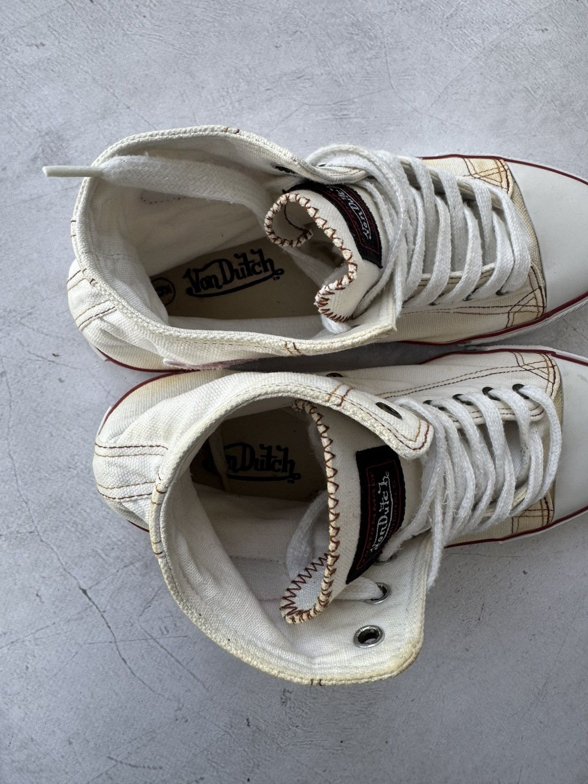 Vintage × Von Dutch Von Dutch Hi Top Sneakers Vintage Size US 6 / IT 36 - 13 Thumbnail