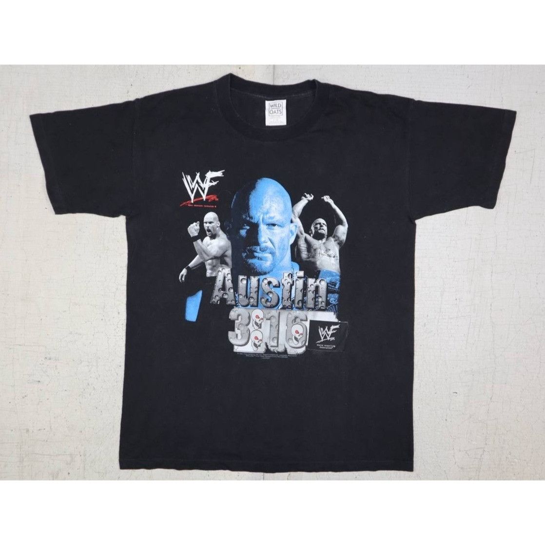 Vintage Vintage WWF 1998 Stone Cold Steve Austin "Austin 3:16" Black Size US L / EU 52-54 / 3 - 1 Thumbnail