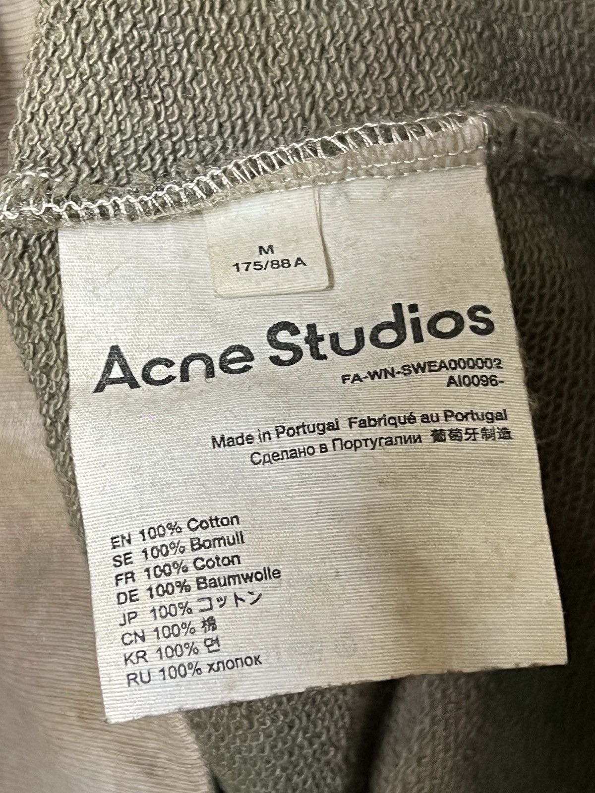 Acne Studios Custom-dyed Acne Studios face logo sweatshirt Size US M / EU 48-50 / 2 - 10 Thumbnail