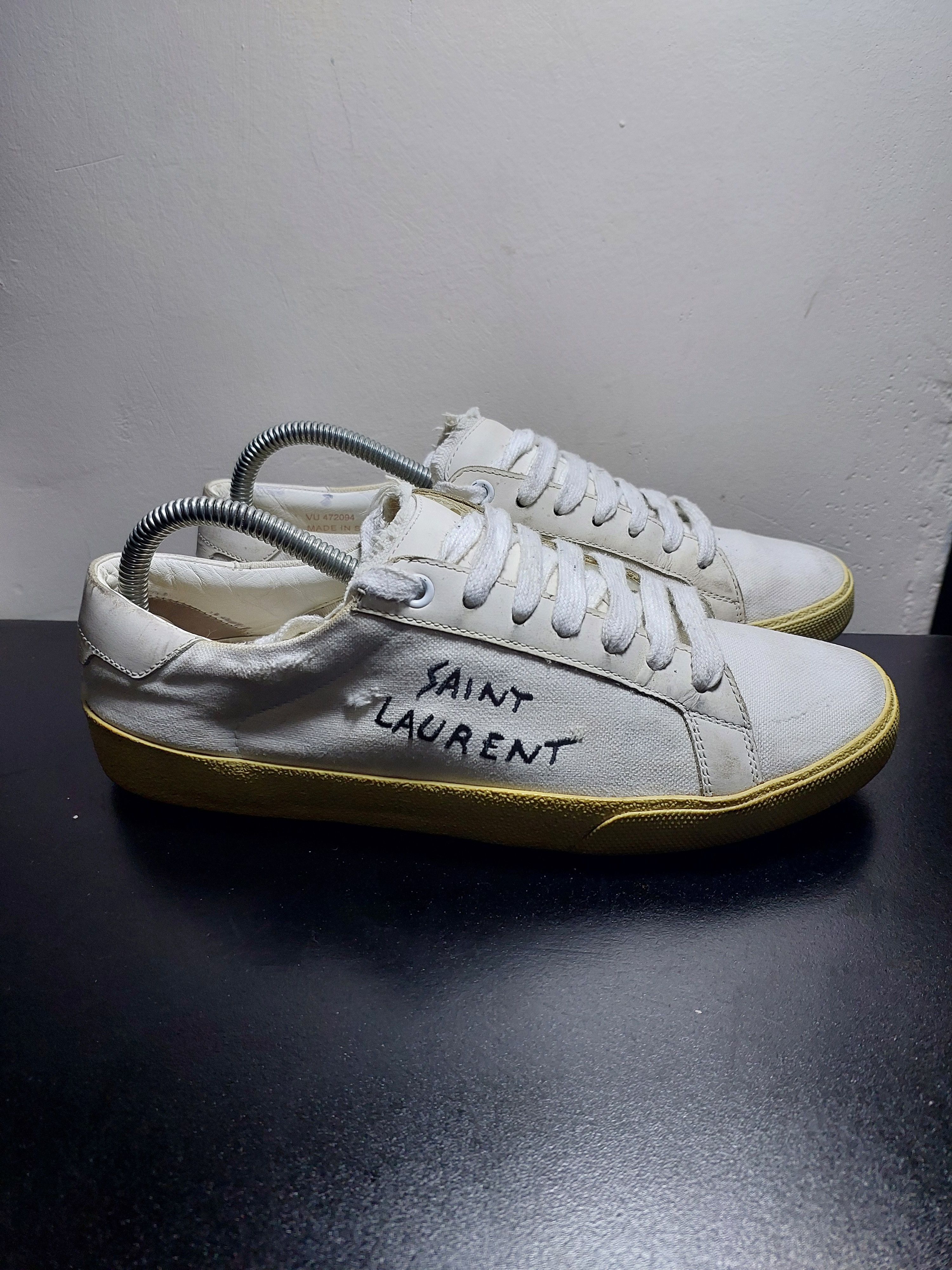 Saint Laurent Paris SAINT LAURENT Distressed Canvas Size US 6.5 / EU 39-40 - 2 Thumbnail