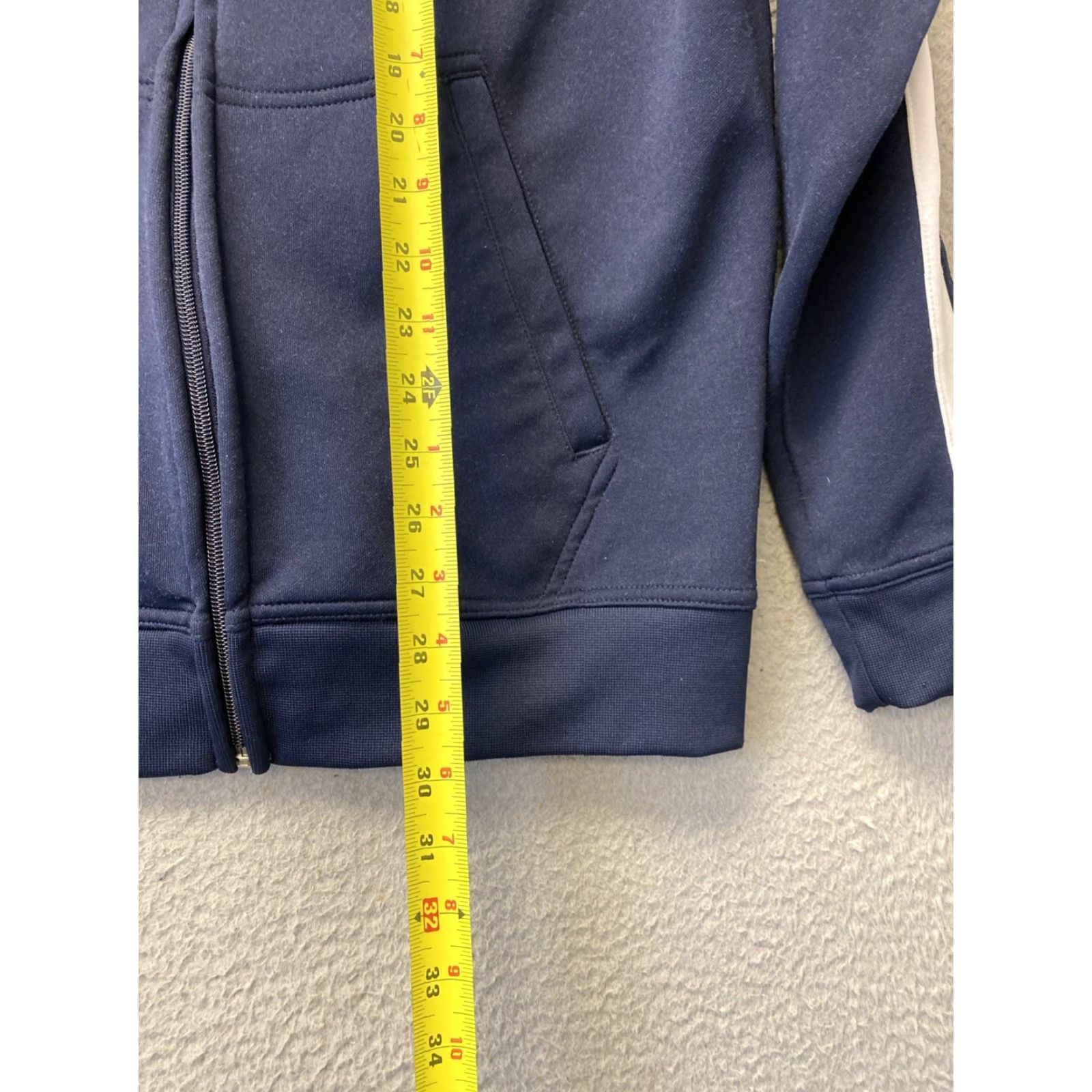 Nike VINTAGE Nike Jacket Mens Size L Zip Navy White Slim Windbreaker Size US L / EU 52-54 / 3 - 6 Thumbnail