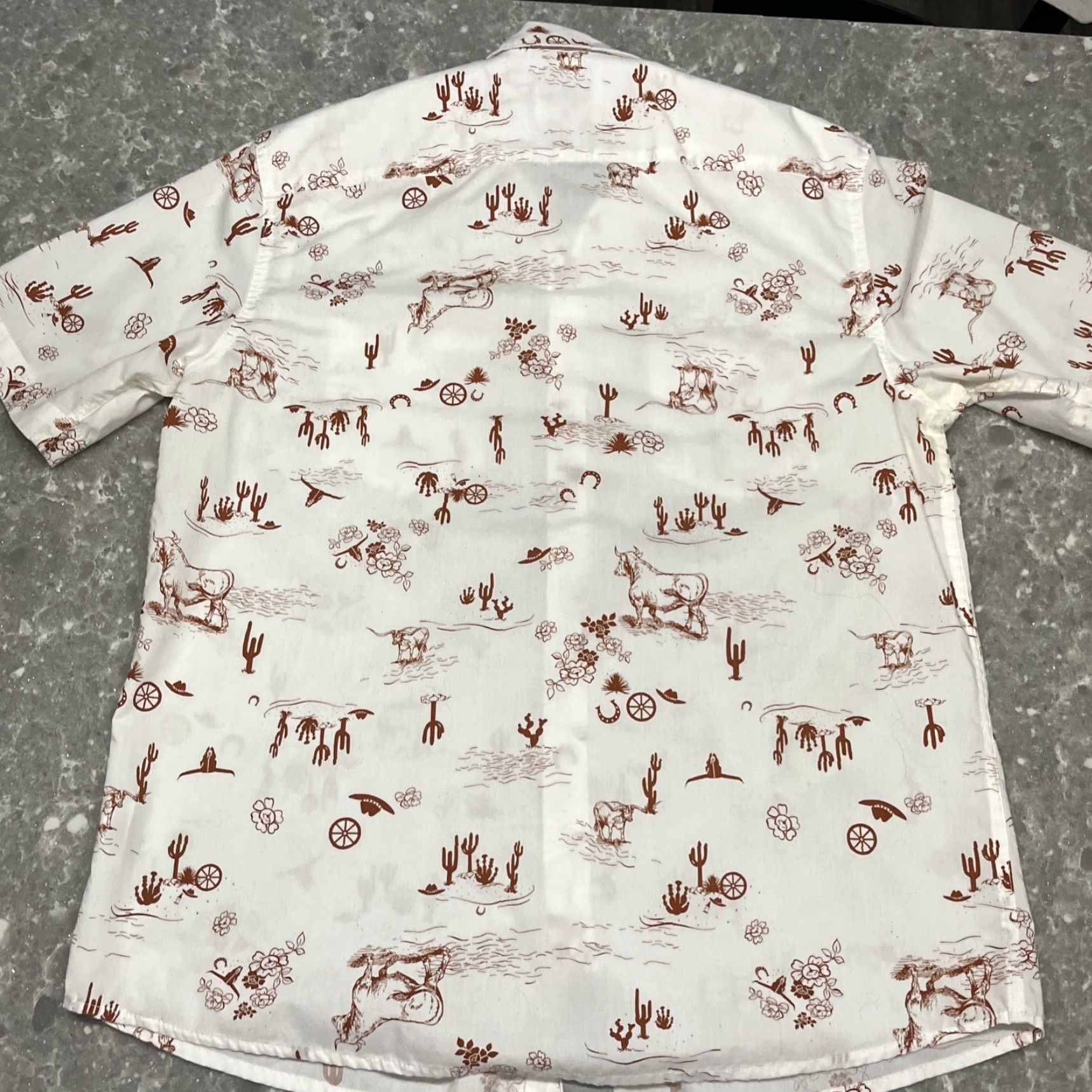 Wrangler Wrangler Shirt Button-Up Short Sleeve M Multicolor Men’s Classic Rustic Tangible? Size US M / EU 48-50 / 2 - 7 Thumbnail