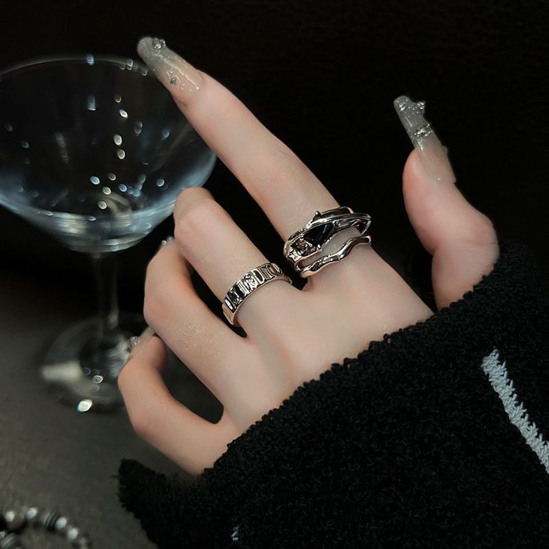 Jewelry Modern Jewelry Rings Open Size Chrome Ring (Size 7-13) Size ONE SIZE - 1 Thumbnail