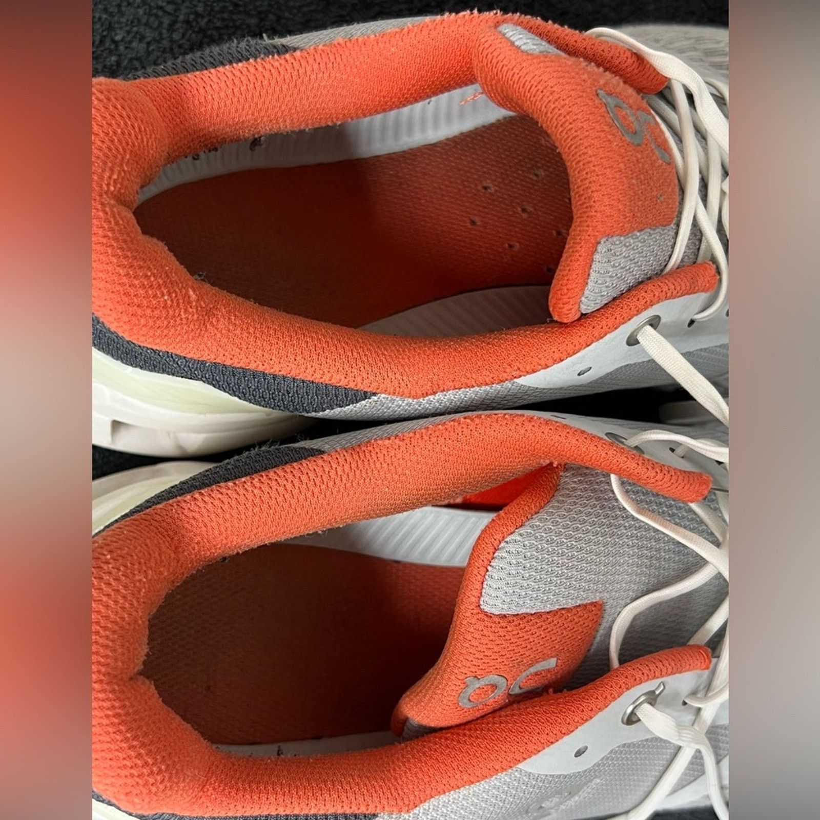 On ON Cloudflyer Men's 10 Glacier Flame Gray Running Sneakers Size US 10 / EU 43 - 8 Thumbnail