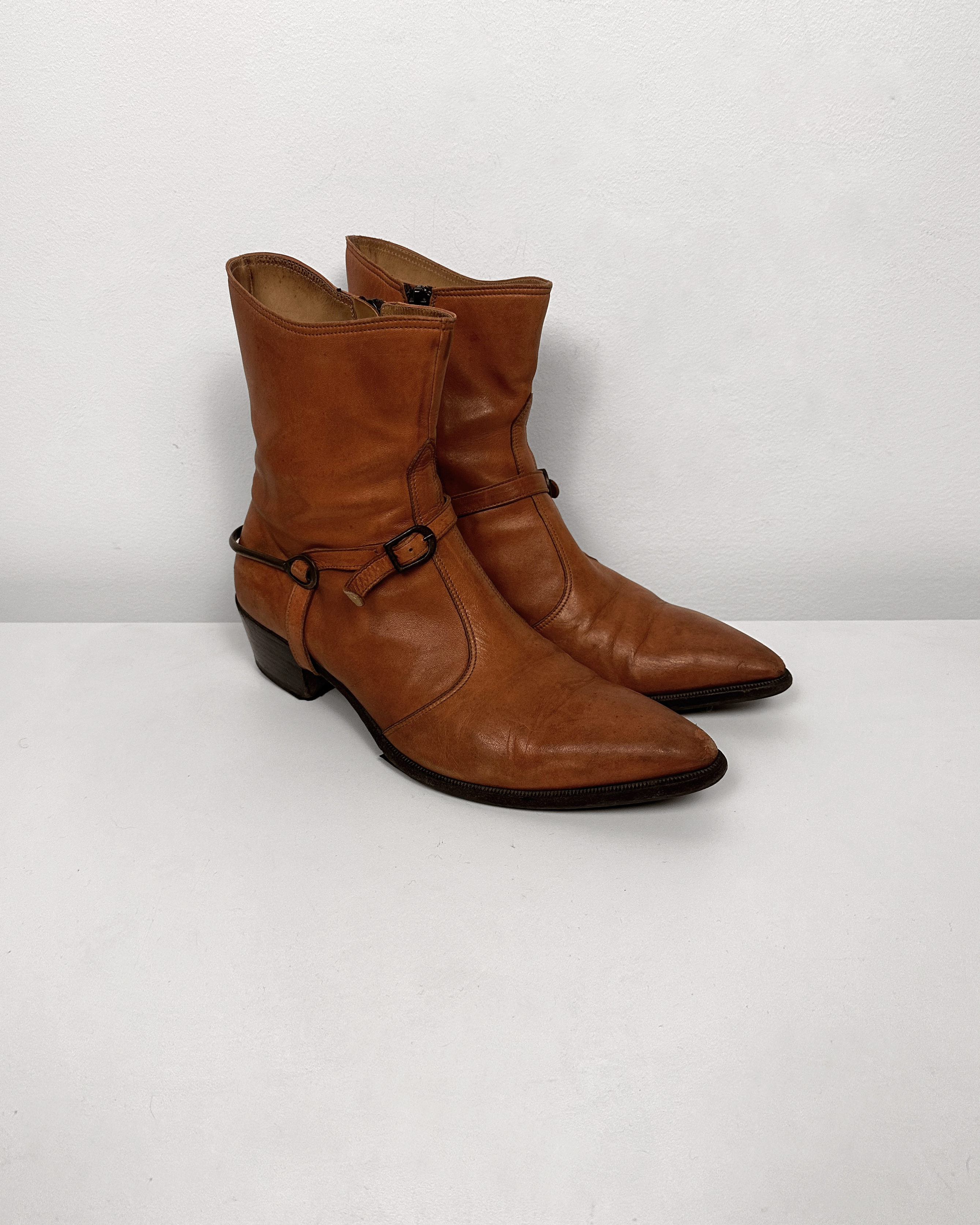 Maison Margiela Maison Margiela Red Cowboy Harness Boots Size US 7.5 / EU 40-41 - 1 Thumbnail