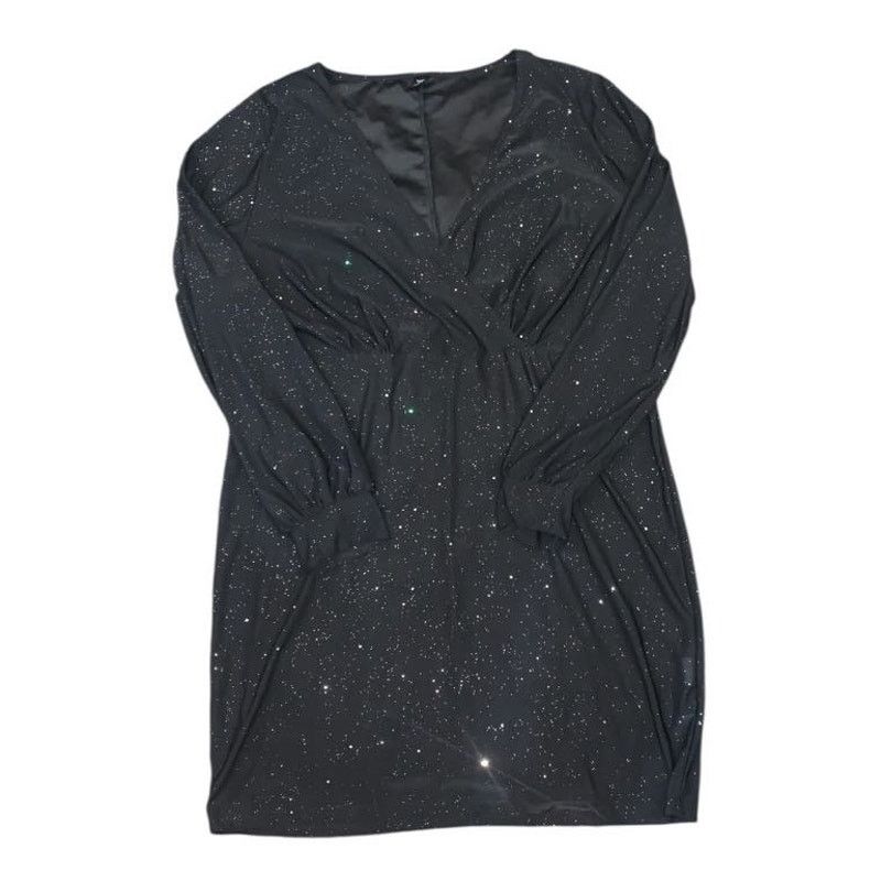 Other Midi Formal Dress Black Long Sleeve Sequin Sparkly 3XL Women Size 3XL / US 20-22 - 2 Thumbnail