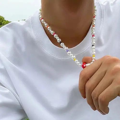 VIBE Simulated Pearl Mushroom Necklace Size ONE SIZE - 4 Thumbnail